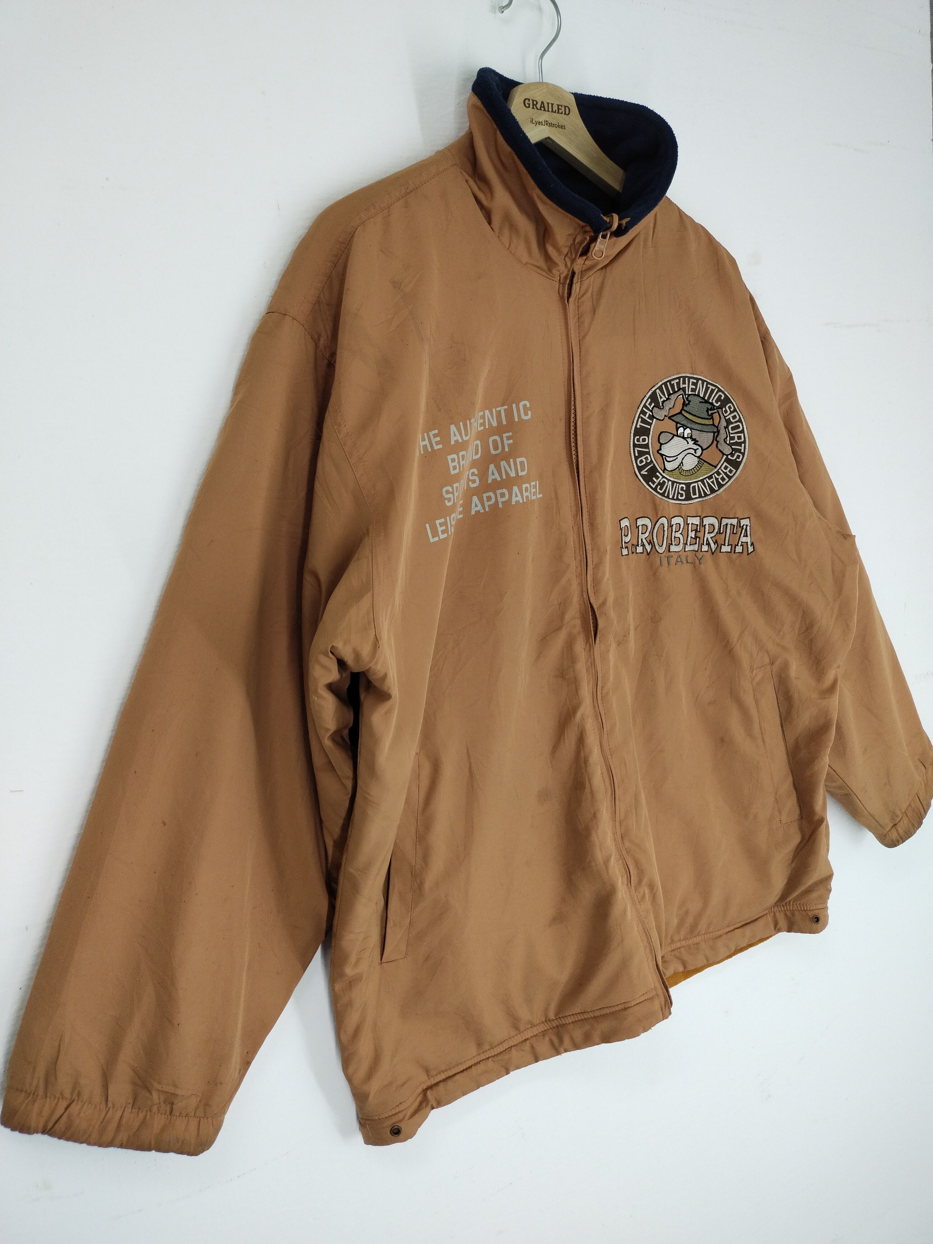 Japanese Brand Vintage Paolo Roberta Embroidery Big Logo Riversible Jacket Size US L / EU 52-54 / 3 - 13 Thumbnail