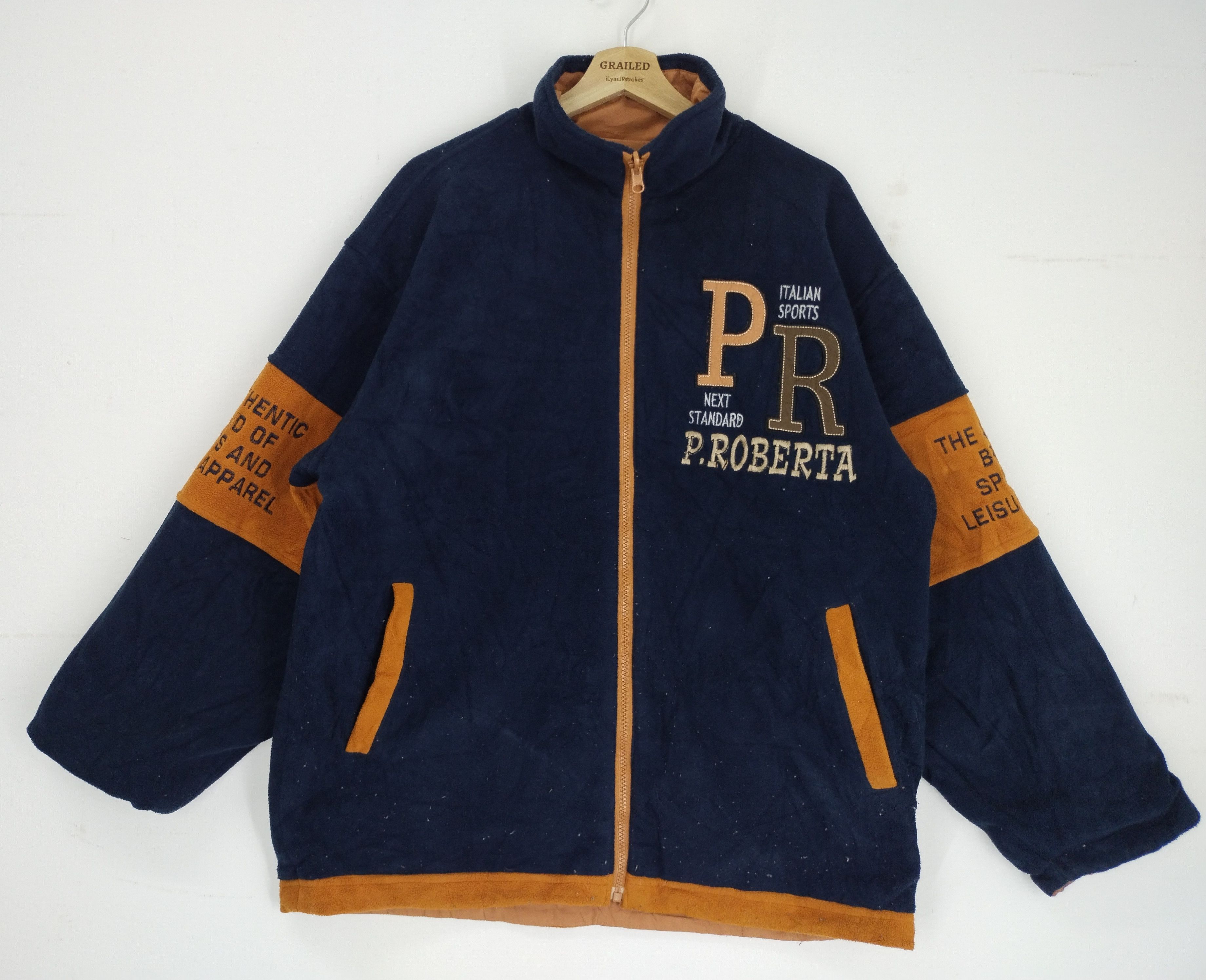 Japanese Brand Vintage Paolo Roberta Embroidery Big Logo Riversible Jacket Size US L / EU 52-54 / 3 - 2 Thumbnail