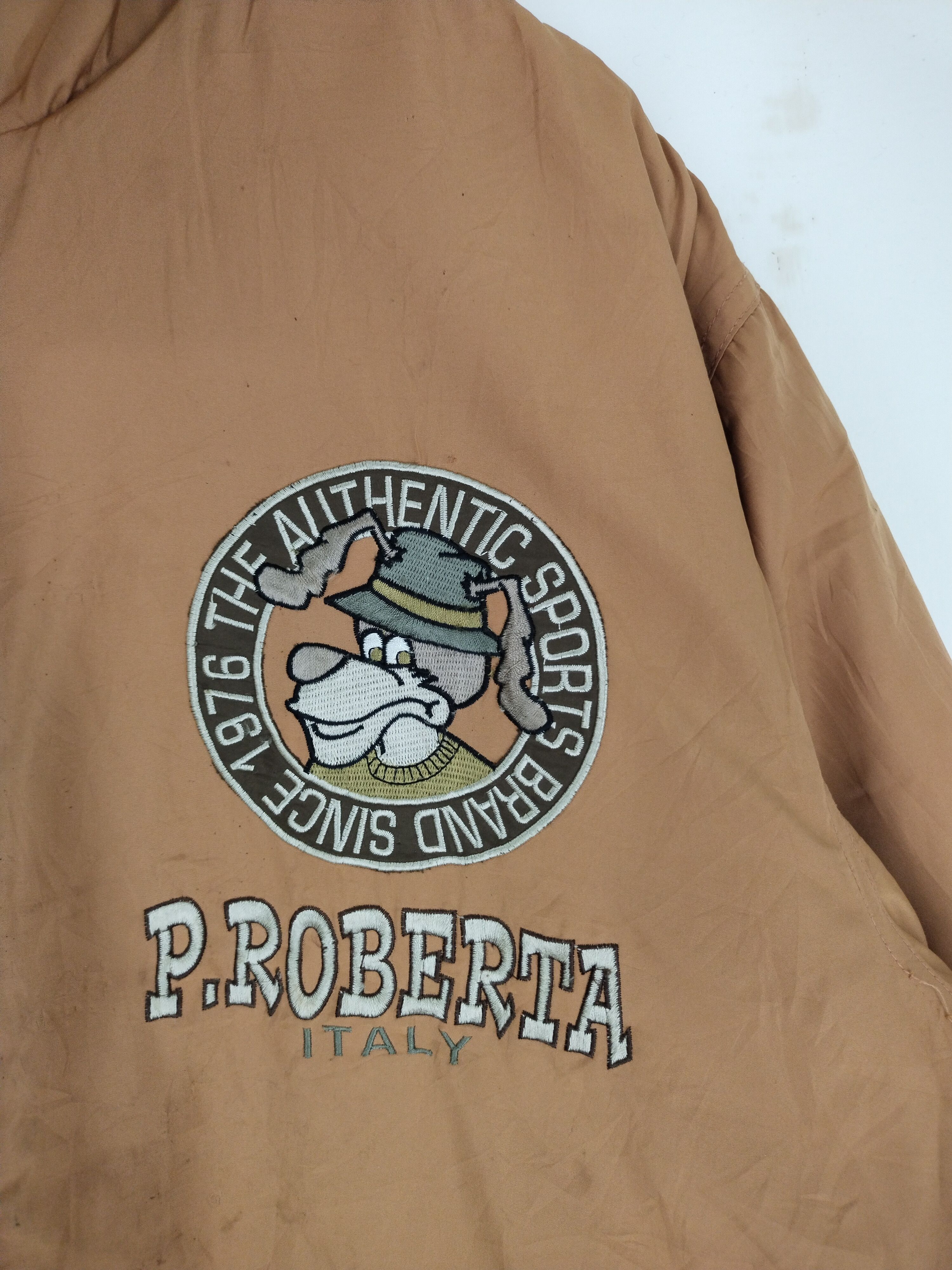 Japanese Brand Vintage Paolo Roberta Embroidery Big Logo Riversible Jacket Size US L / EU 52-54 / 3 - 11 Thumbnail