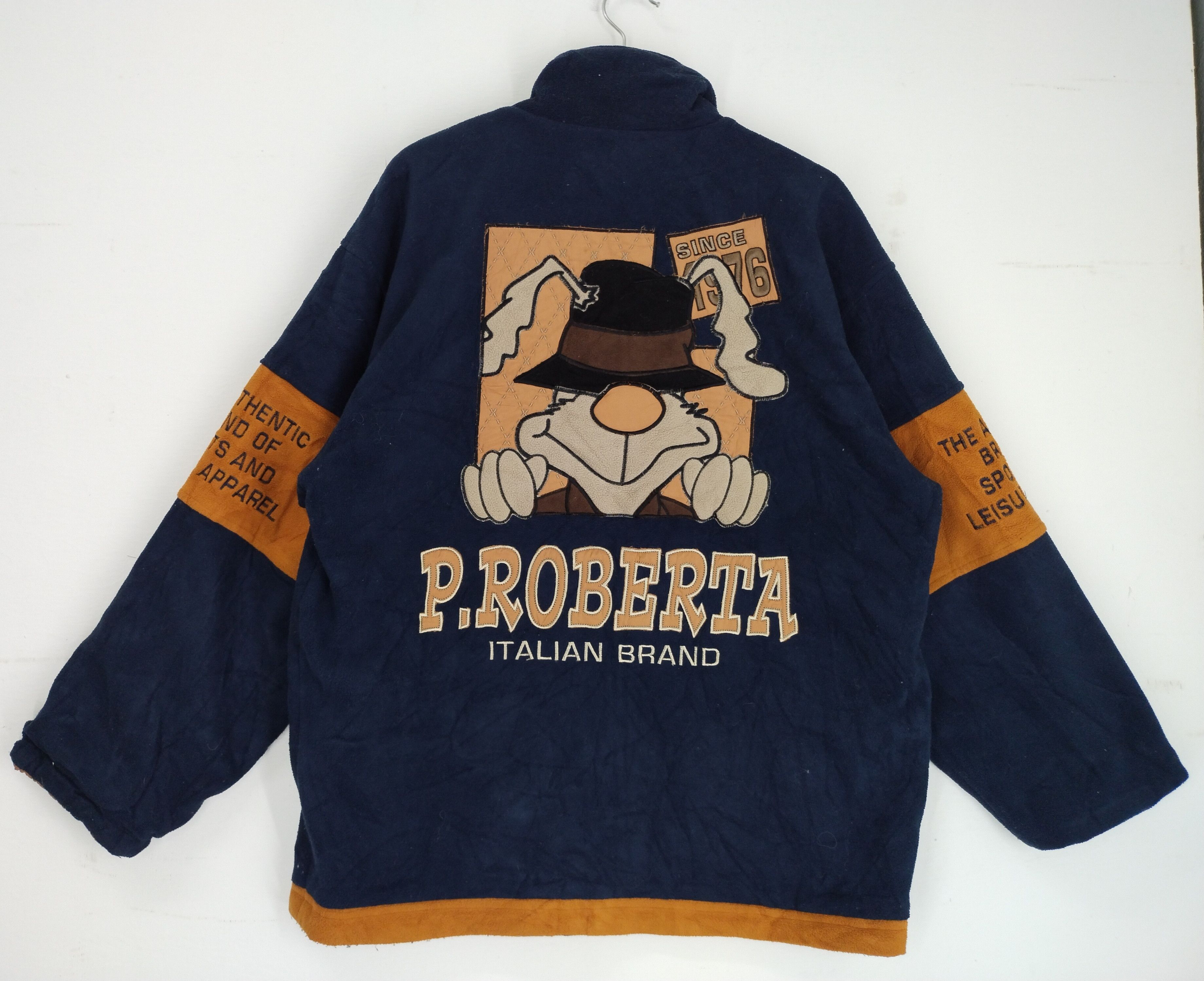 Japanese Brand Vintage Paolo Roberta Embroidery Big Logo Riversible Jacket Size US L / EU 52-54 / 3 - 6 Thumbnail
