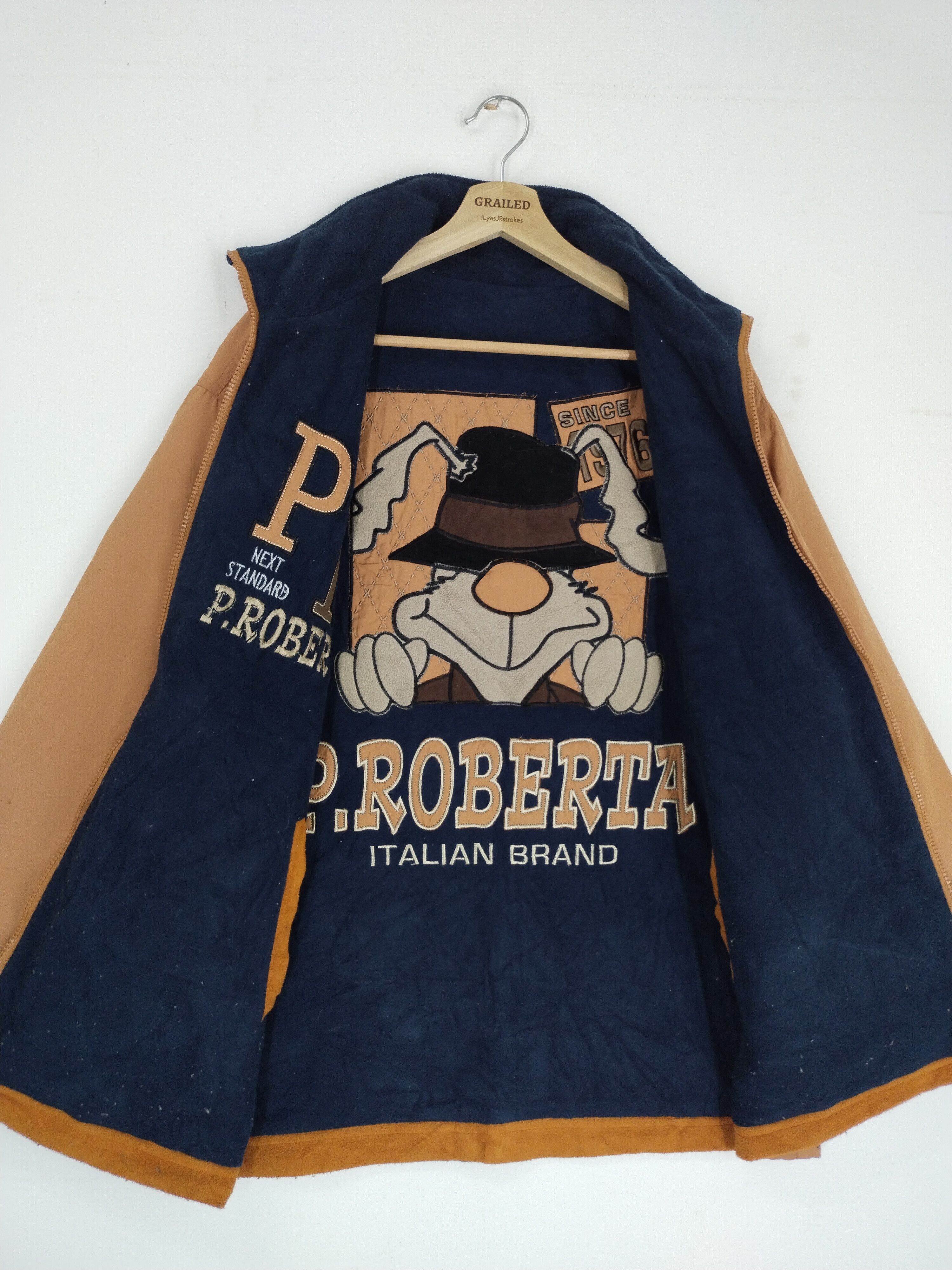 Japanese Brand Vintage Paolo Roberta Embroidery Big Logo Riversible Jacket Size US L / EU 52-54 / 3 - 10 Thumbnail