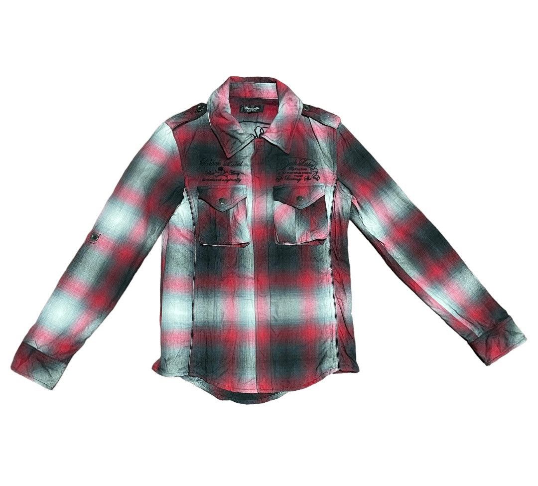 Rare🔥 Japanese Berning Sho Punk Seditionaries Zipper Flannel