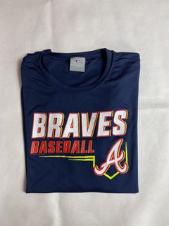 90s Vintage 1997 Greg Maddux T-Shirt Atlanta Braves Kids M Navy Blue MLB VTG