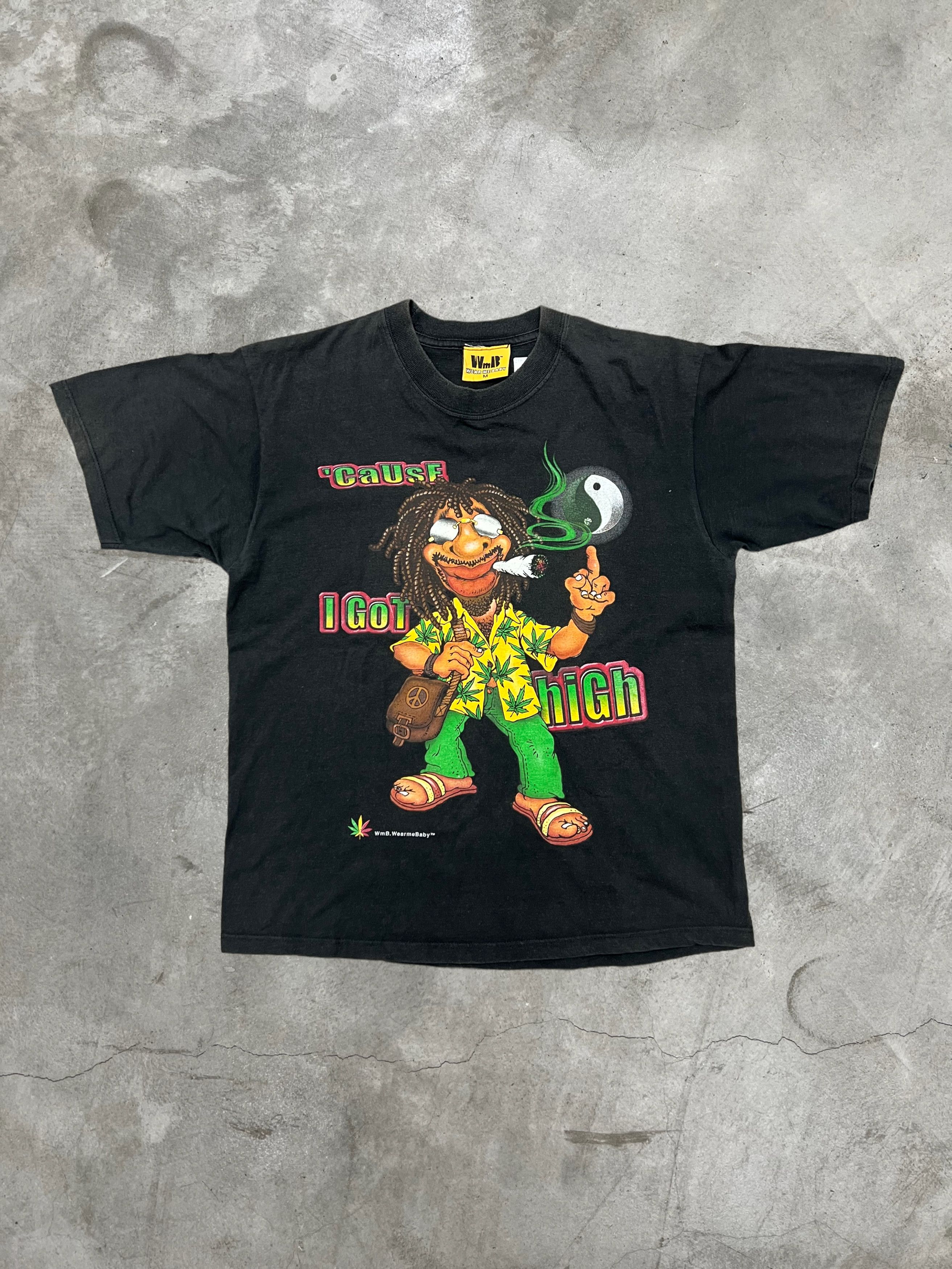 Vintage Vintage 90s Wear Me Baby Rasta Peace Parody tee (M) GTMD287 Size US M / EU 48-50 / 2 - 1 Thumbnail