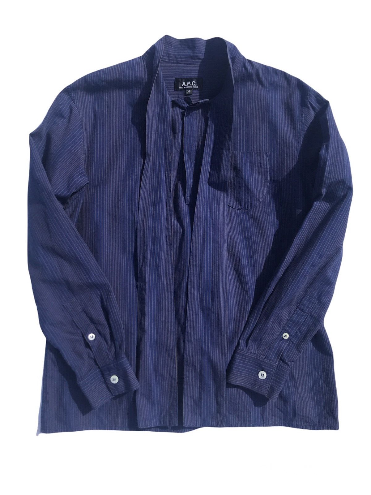 A.P.C. A.P.C. Quarter Buttons Stripes Shirt Size XS / US 0-2 / IT 36-38 - 3 Thumbnail