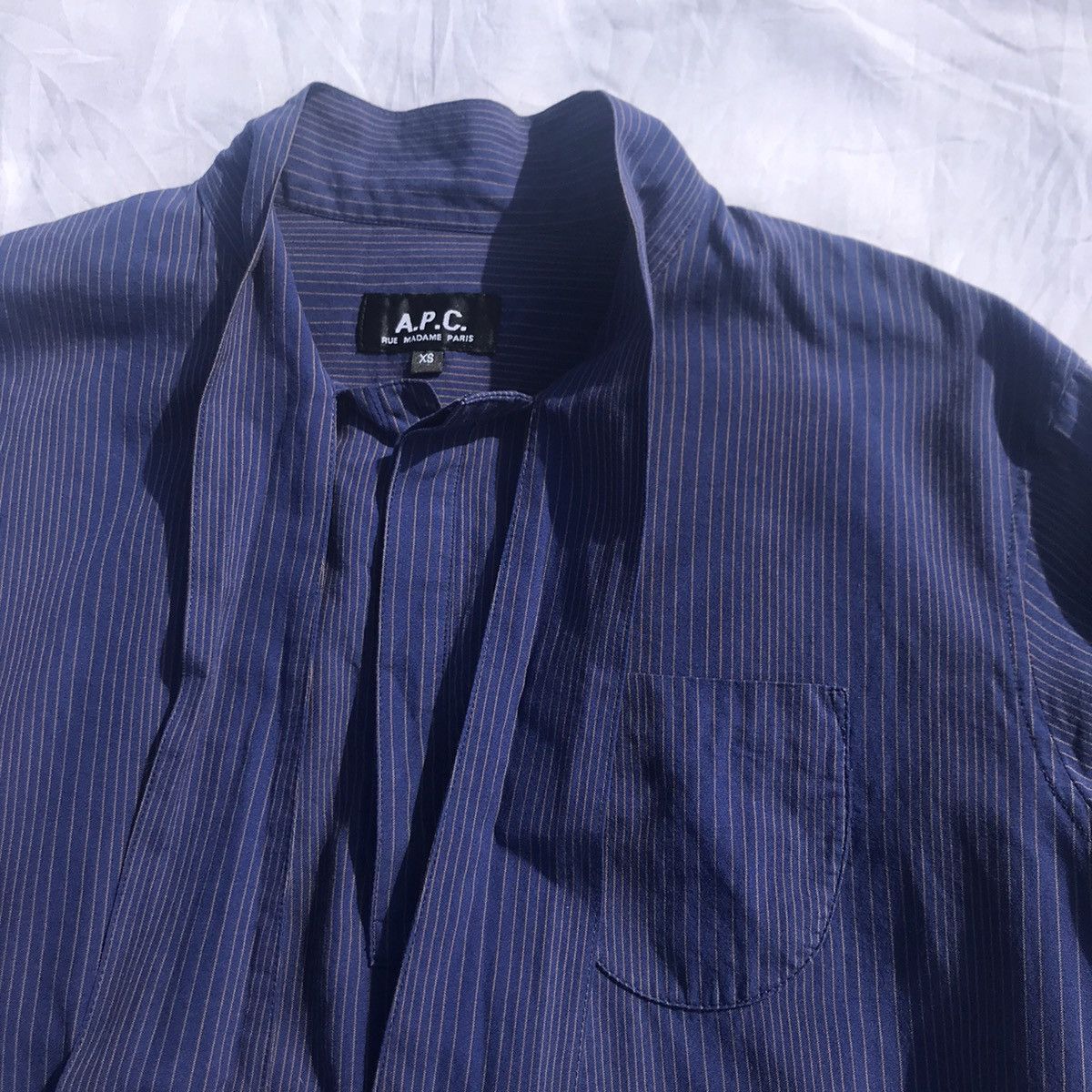 A.P.C. A.P.C. Quarter Buttons Stripes Shirt Size XS / US 0-2 / IT 36-38 - 5 Thumbnail