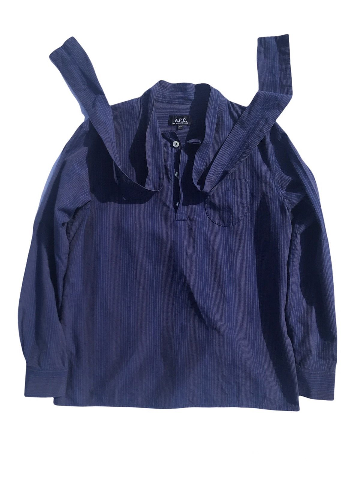 A.P.C. A.P.C. Quarter Buttons Stripes Shirt Size XS / US 0-2 / IT 36-38 - 1 Thumbnail