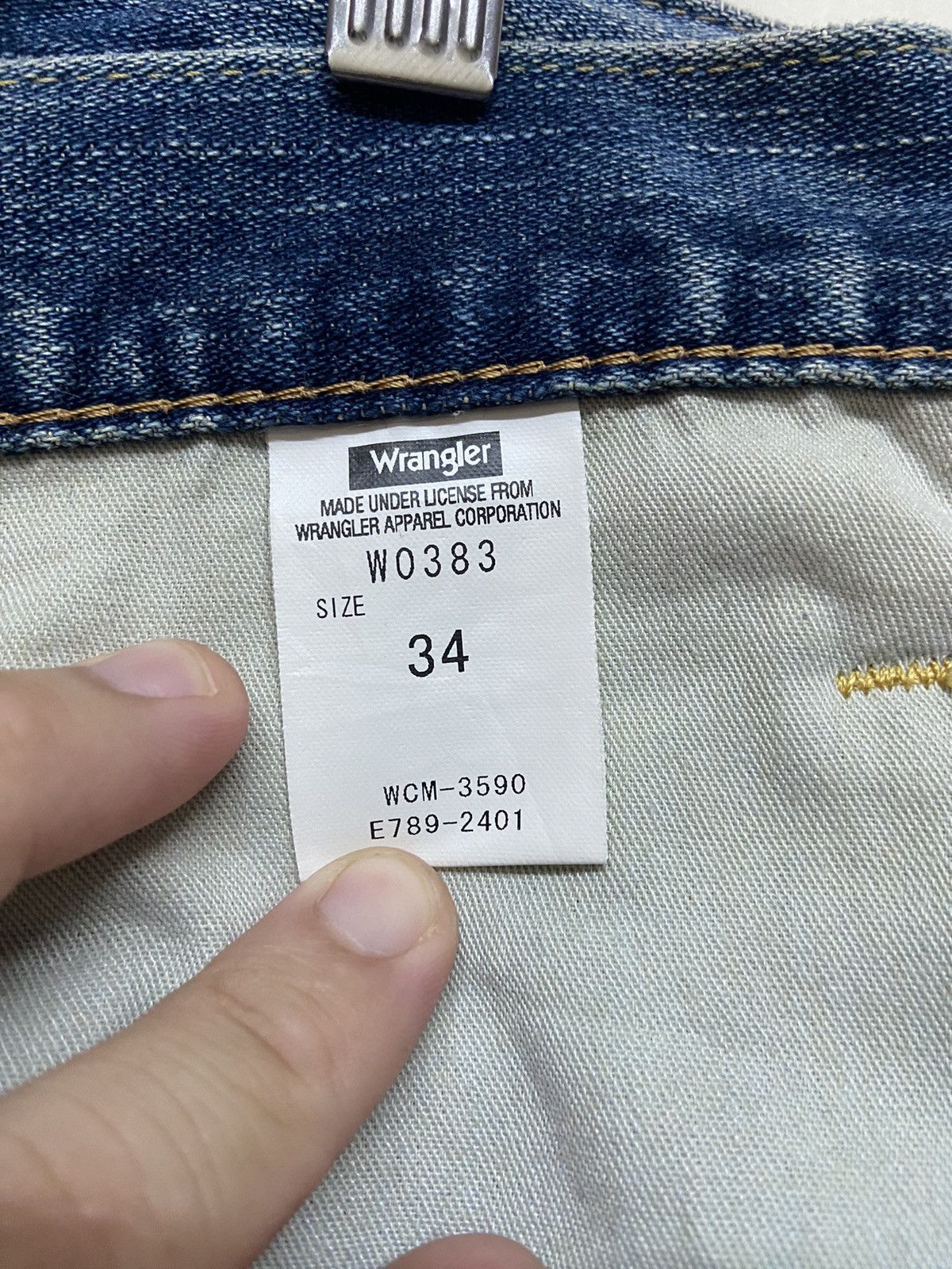 Vintage × Wrangler Vintage Wrangler Authentic Western Blue Jeans Size US 34 / EU 50 - 13 Thumbnail