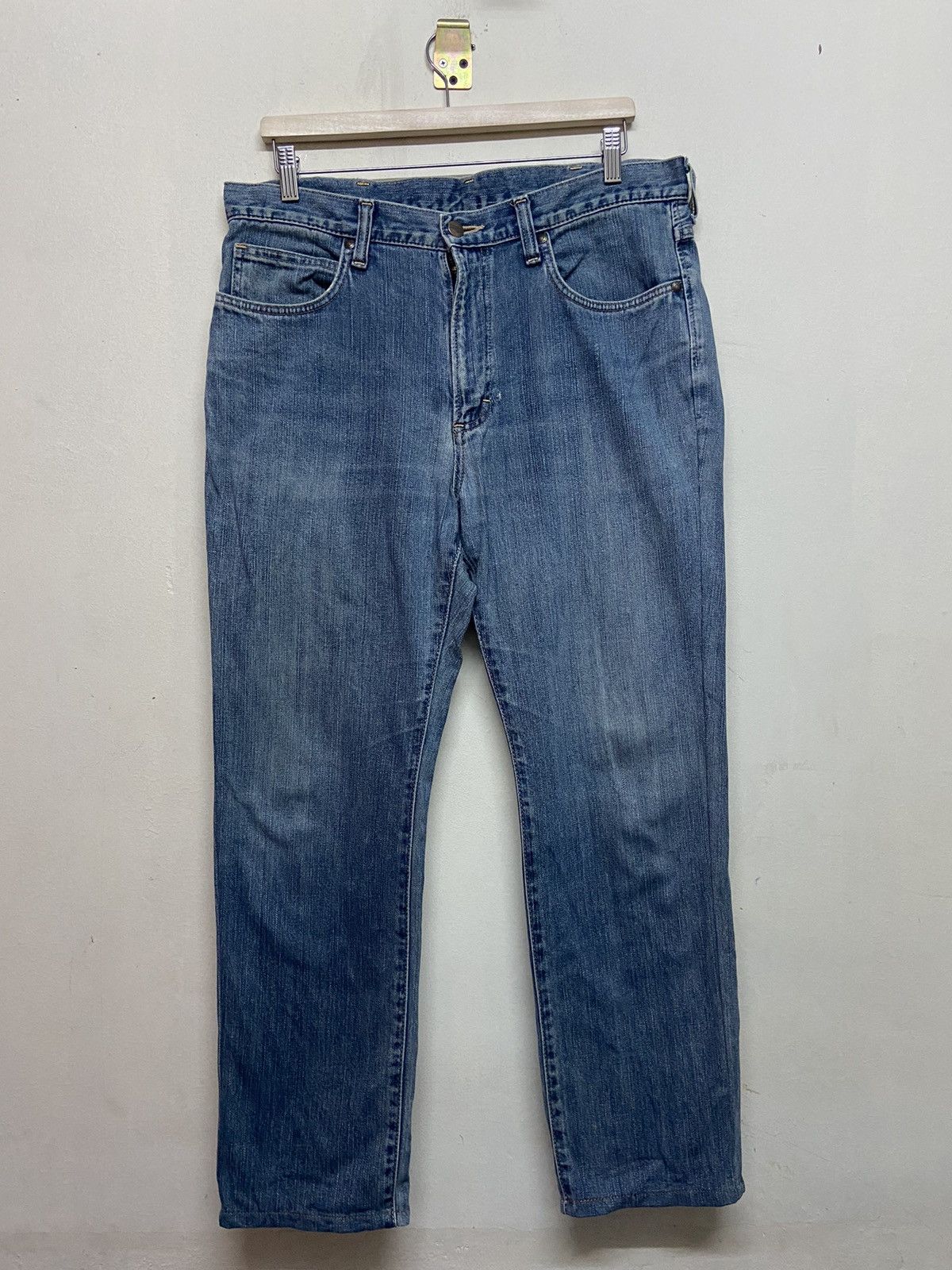 Vintage × Wrangler Vintage Wrangler Authentic Western Blue Jeans Size US 34 / EU 50 - 1 Thumbnail