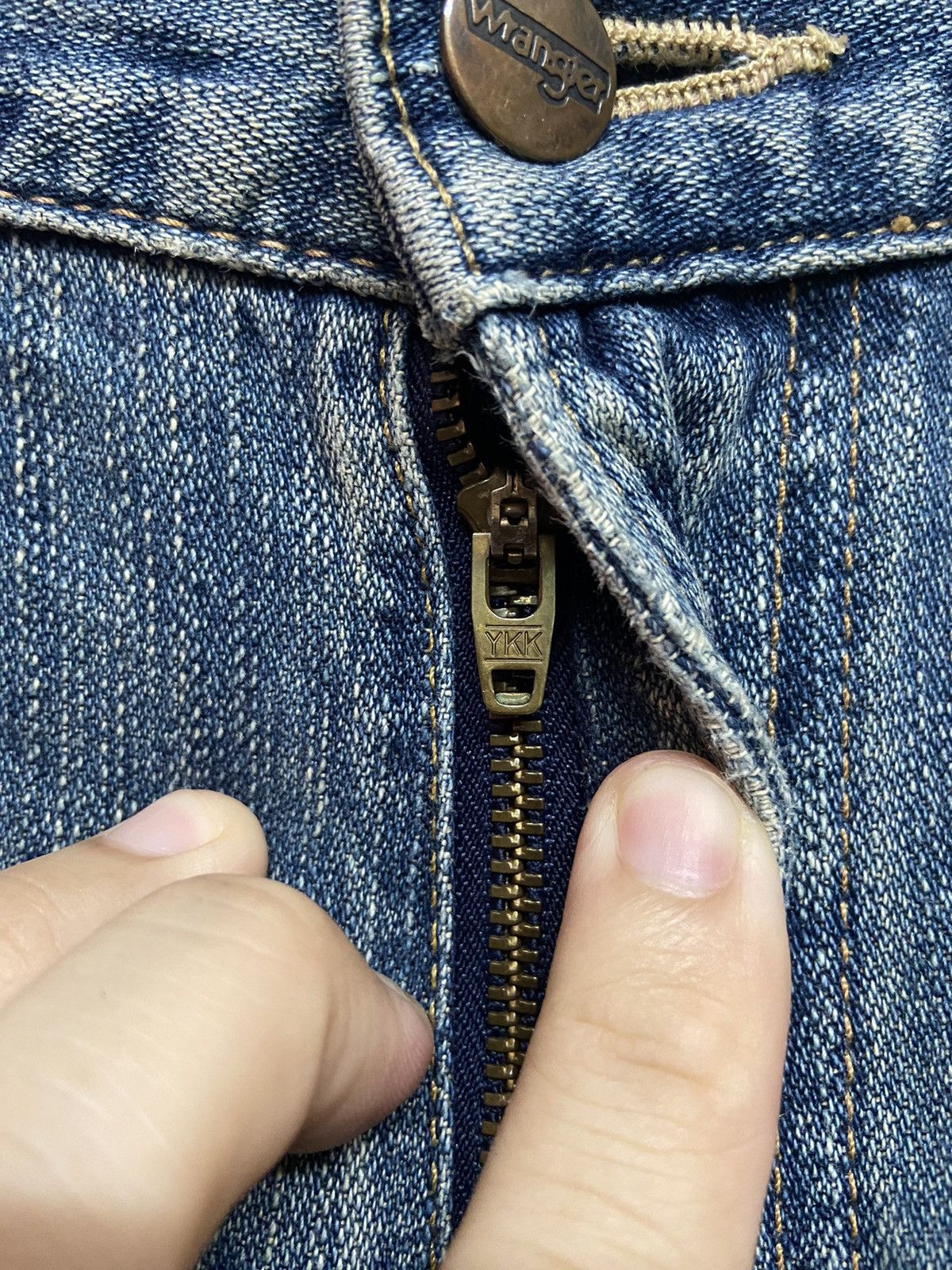 Vintage × Wrangler Vintage Wrangler Authentic Western Blue Jeans Size US 34 / EU 50 - 5 Thumbnail
