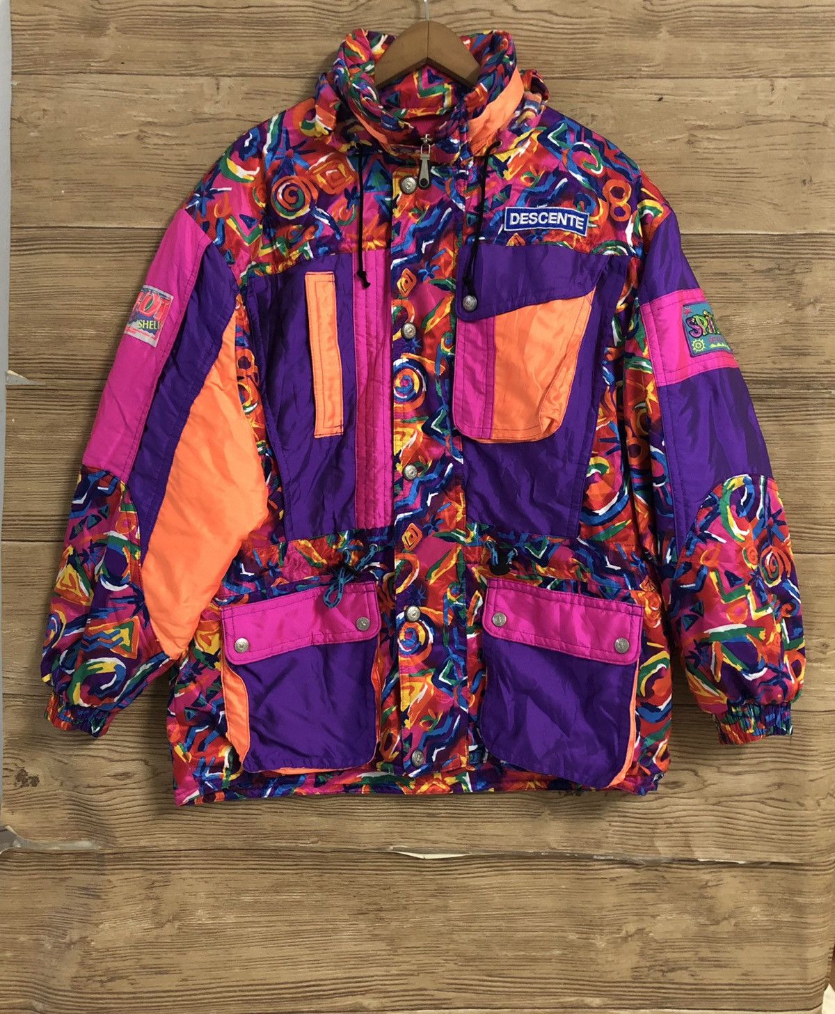 Vintage Ski Jacket Winter 80’s Unworn Pop Art Ken Done Rare