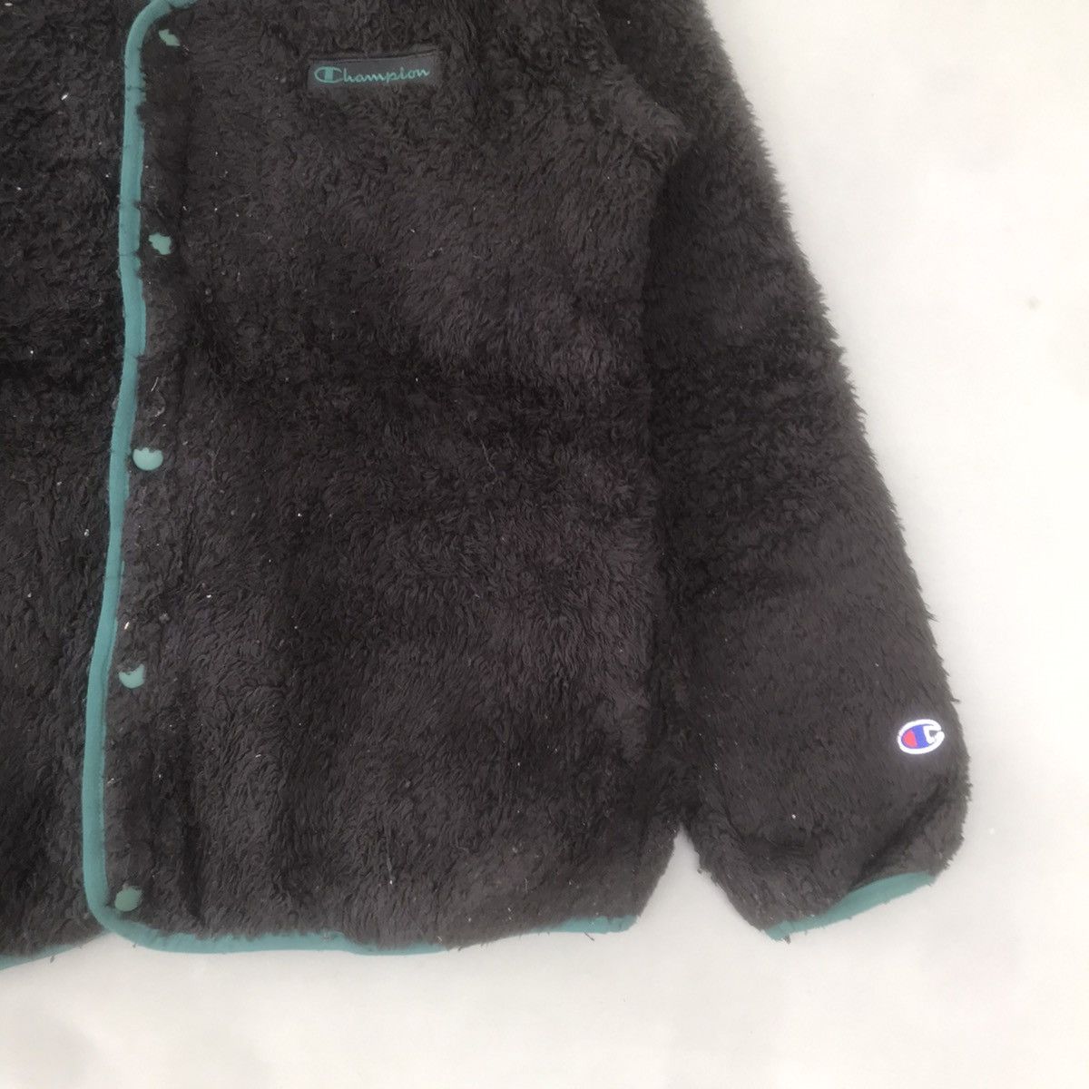 Champion × Japanese Brand × Vintage Vintage Champion Full Button Fleece Size US L / EU 52-54 / 3 - 2 Thumbnail
