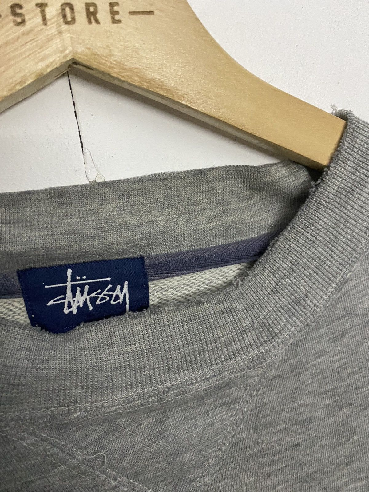 Stussy × Vintage Vintage Stussy Plain Sweatshirt Medium Crewneck Size US M / EU 48-50 / 2 - 6 Thumbnail