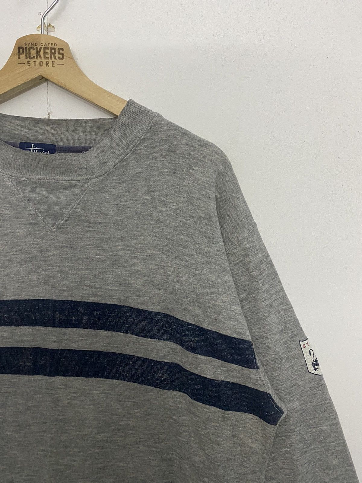 Stussy × Vintage Vintage Stussy Plain Sweatshirt Medium Crewneck Size US M / EU 48-50 / 2 - 3 Thumbnail