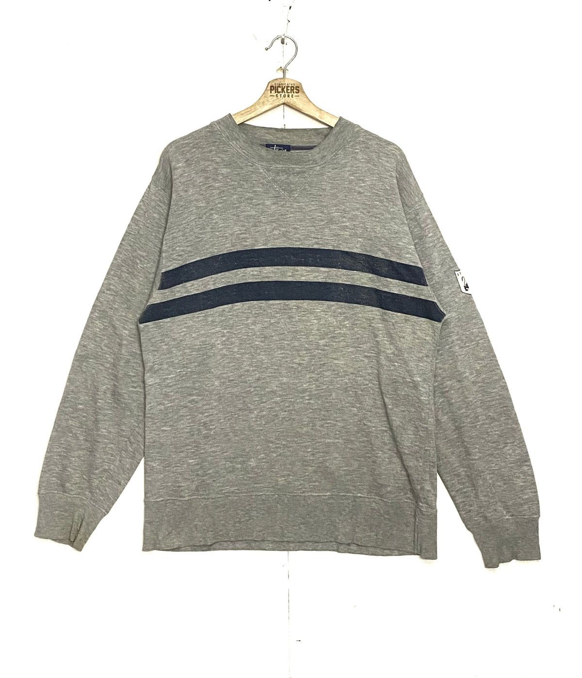 Stussy × Vintage Vintage Stussy Plain Sweatshirt Medium Crewneck Size US M / EU 48-50 / 2 - 1 Thumbnail