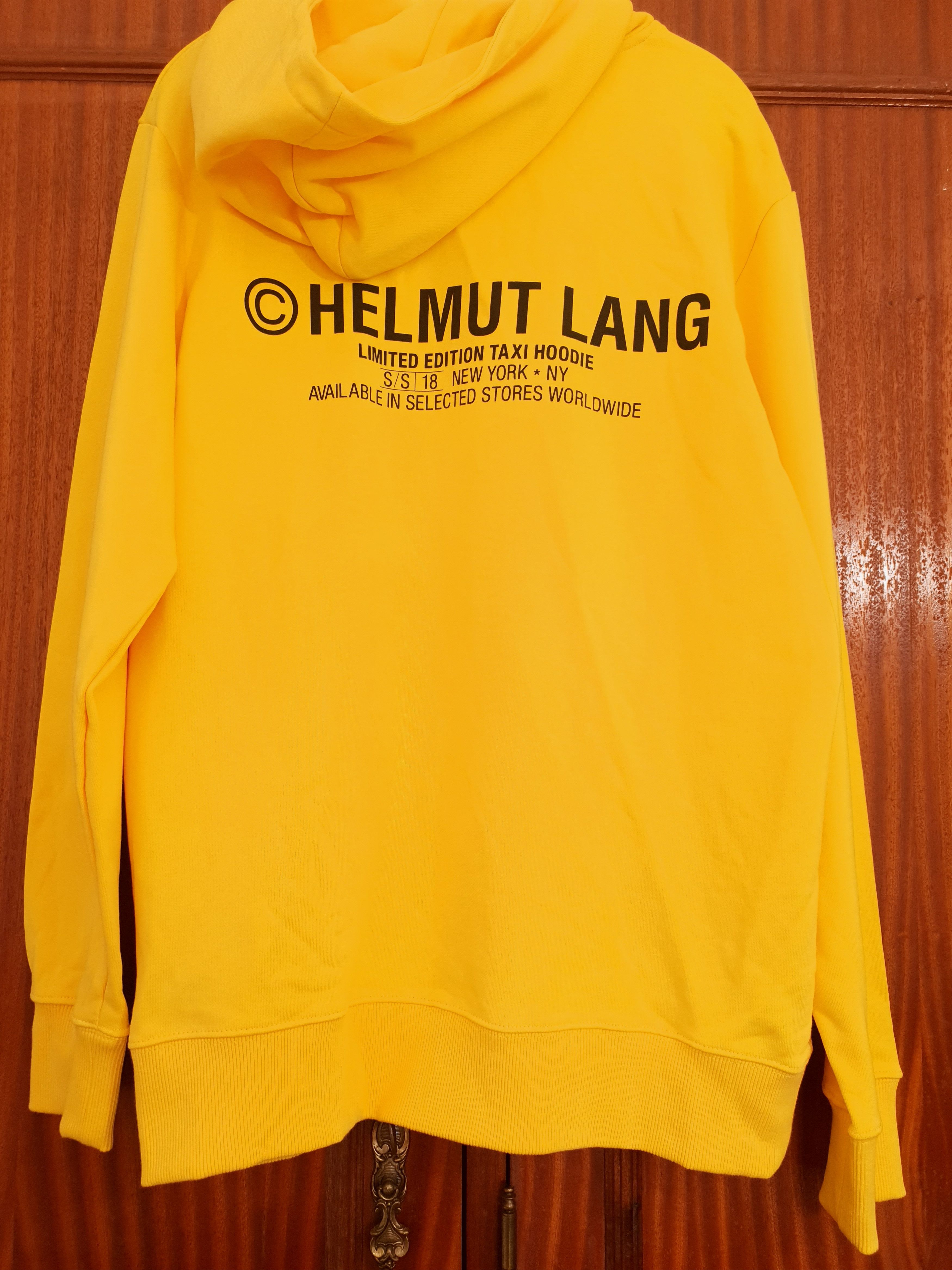 Helmut lang taxi online hoodie yellow