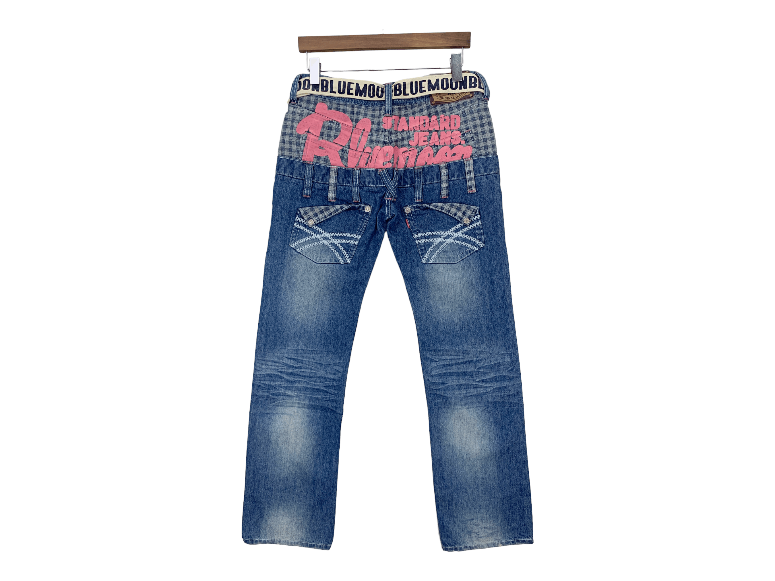 Japanese Brand Blue Moon Blue Japan Denim Jeans Japanese Surf Jeans Pants Size US 31 - 1 Thumbnail