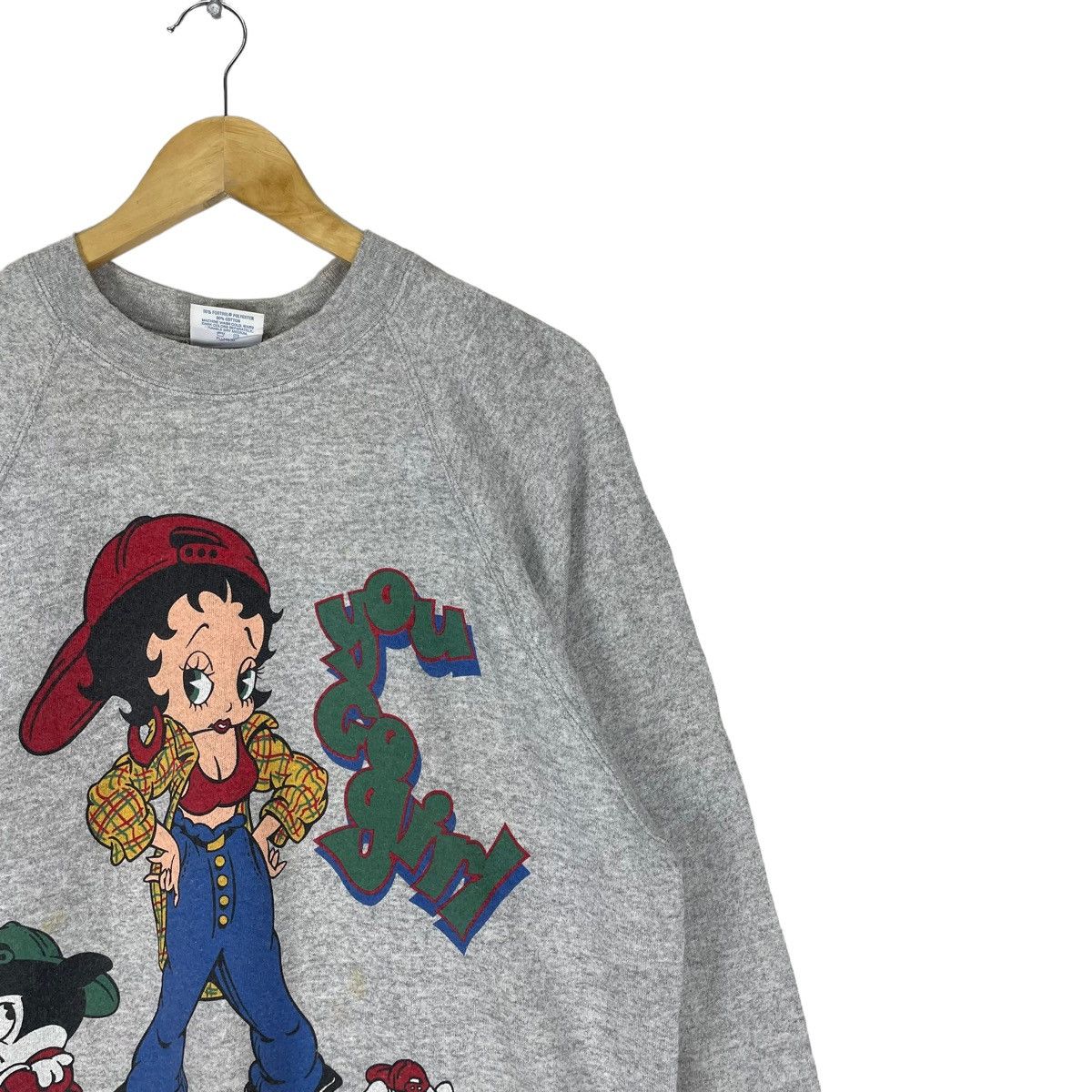 Cartoon Network × Vintage ☀️1993 BETTY BOOP MIRROR SWEATSHIRT CREWNECK Size US L / EU 52-54 / 3 - 3 Thumbnail