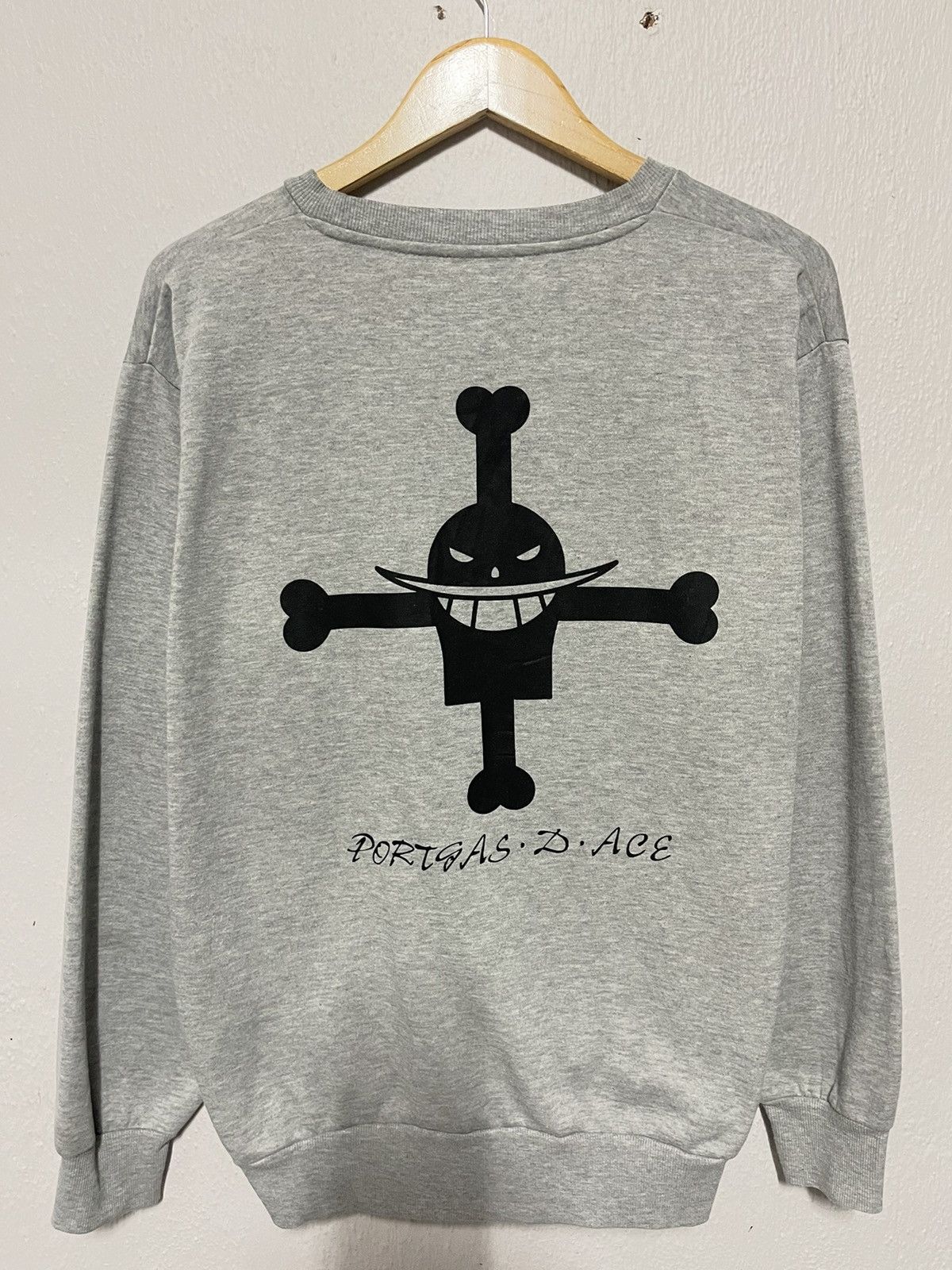 Anime × One Piece × Vintage 🔥Rare🔥Vintage Single Character Ace Big Print Size US XL / EU 56 / 4 - 6 Thumbnail