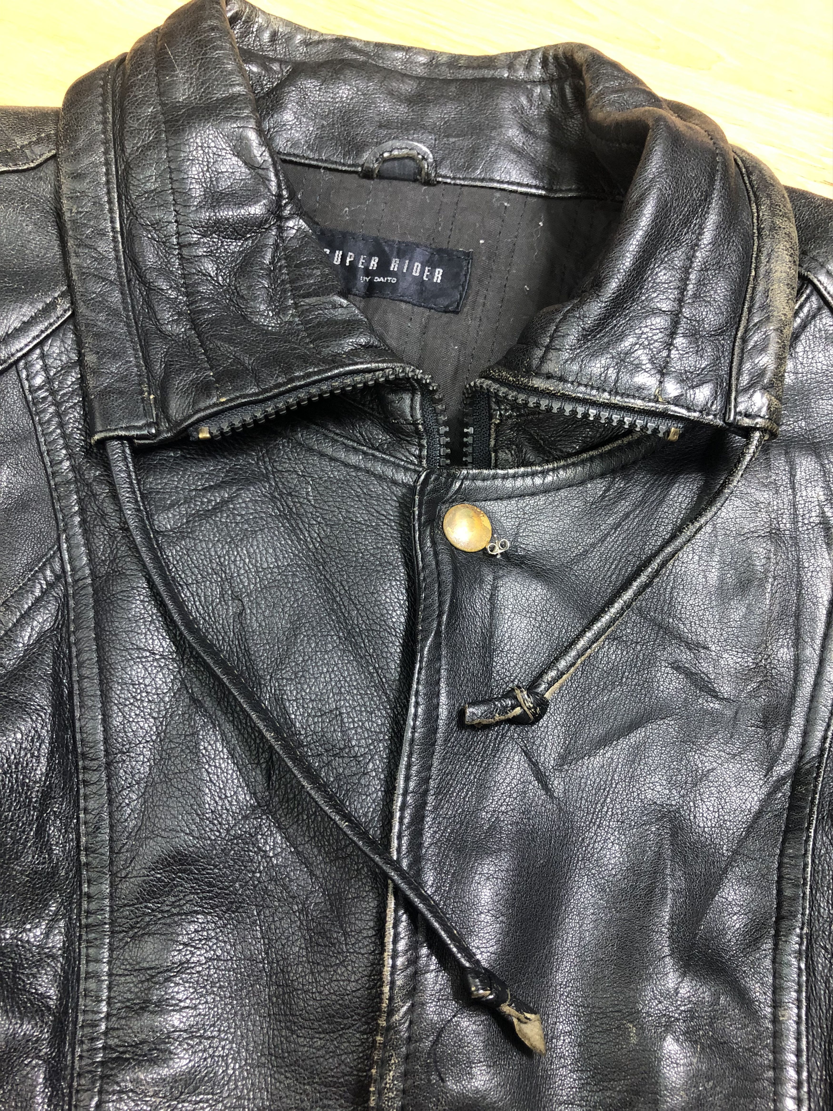 Japanese Brand RARE🔥VINTAGE 70’S SUPER RIDER BY DAITO SHEEP SKIN JACKET Size US L / EU 52-54 / 3 - 15 Thumbnail