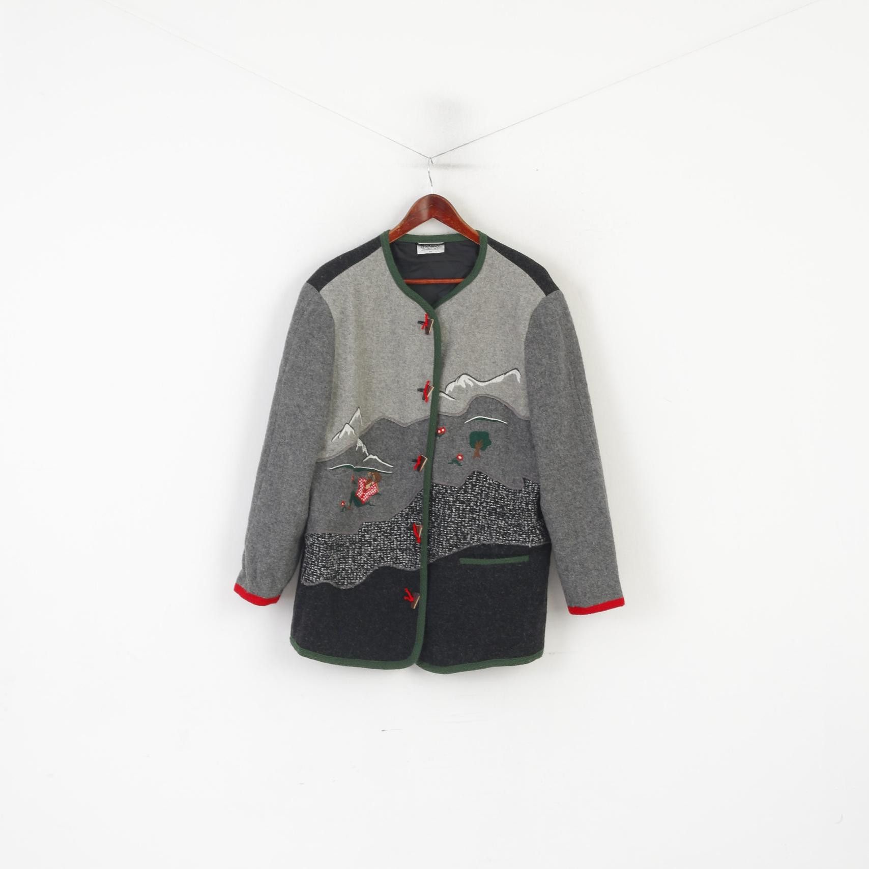 Vintage Meico Landhaus Women 44 18 XL Sweater Gray Tyrol 5506 Size XL / US 12-14 / IT 48-50 - 2 Thumbnail