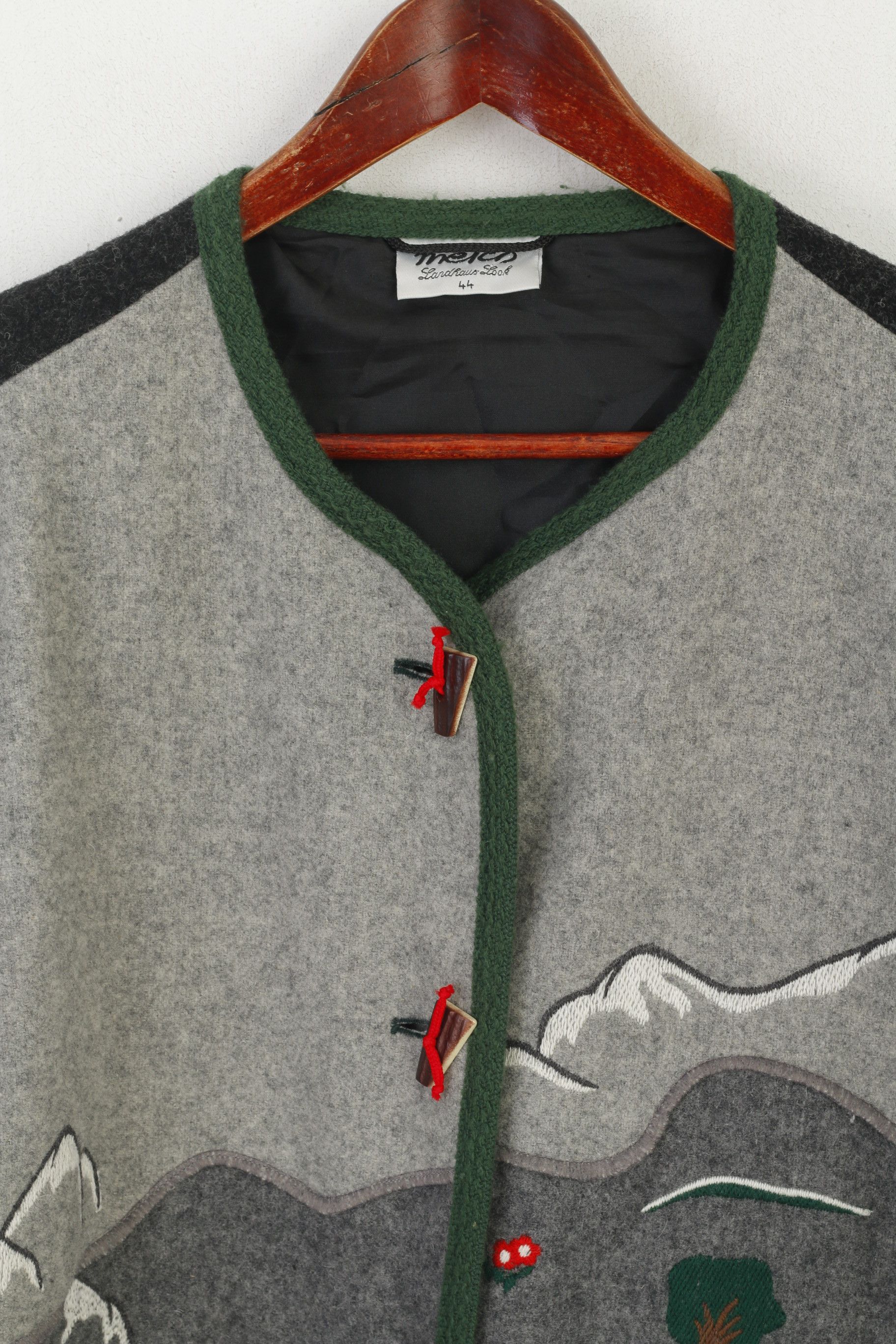 Vintage Meico Landhaus Women 44 18 XL Sweater Gray Tyrol 5506 Size XL / US 12-14 / IT 48-50 - 3 Thumbnail