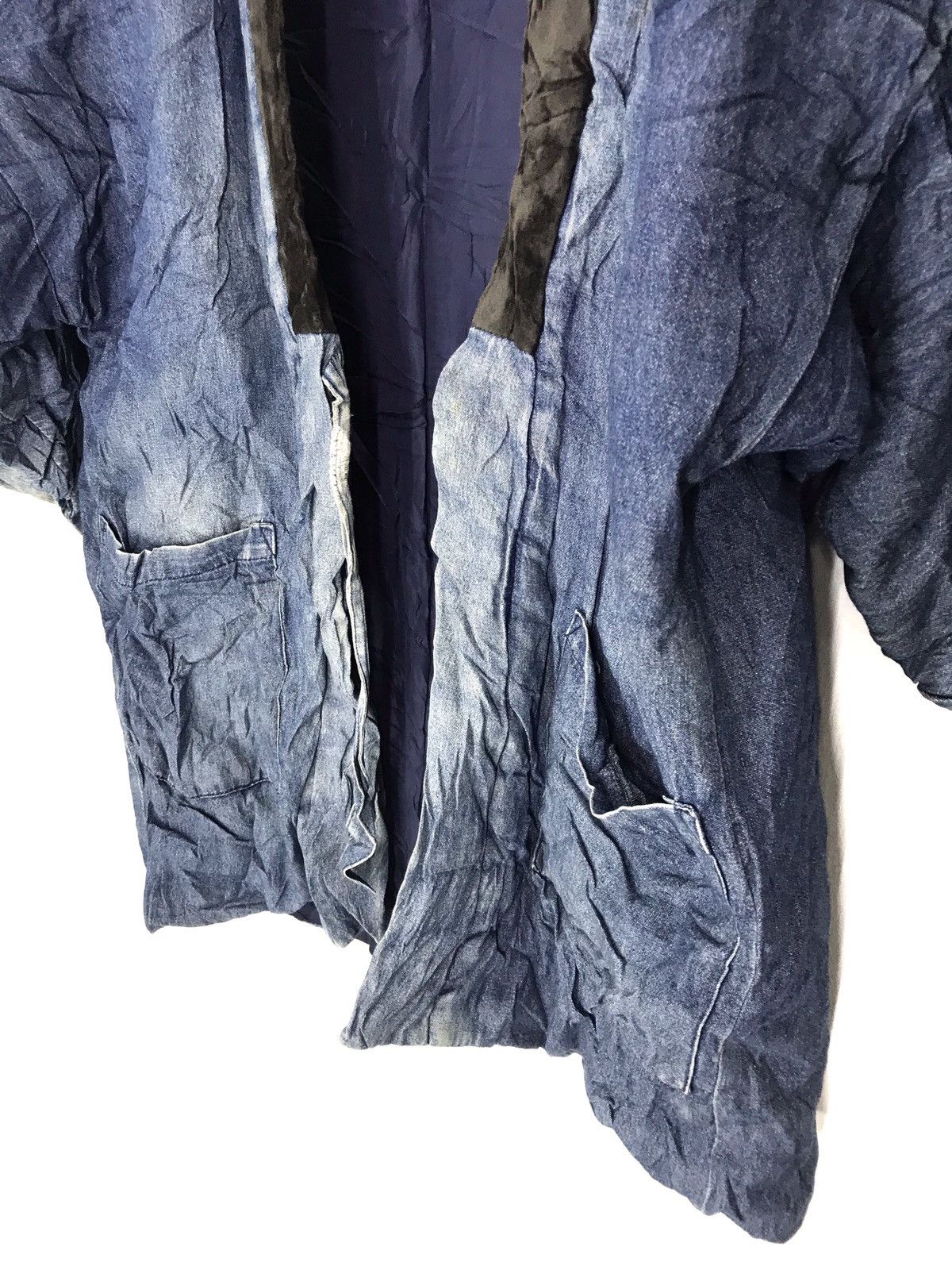 Japanese Brand Noragi patchwork boro sashiko denim kimono hanten visvim Size US M / EU 48-50 / 2 - 4 Thumbnail