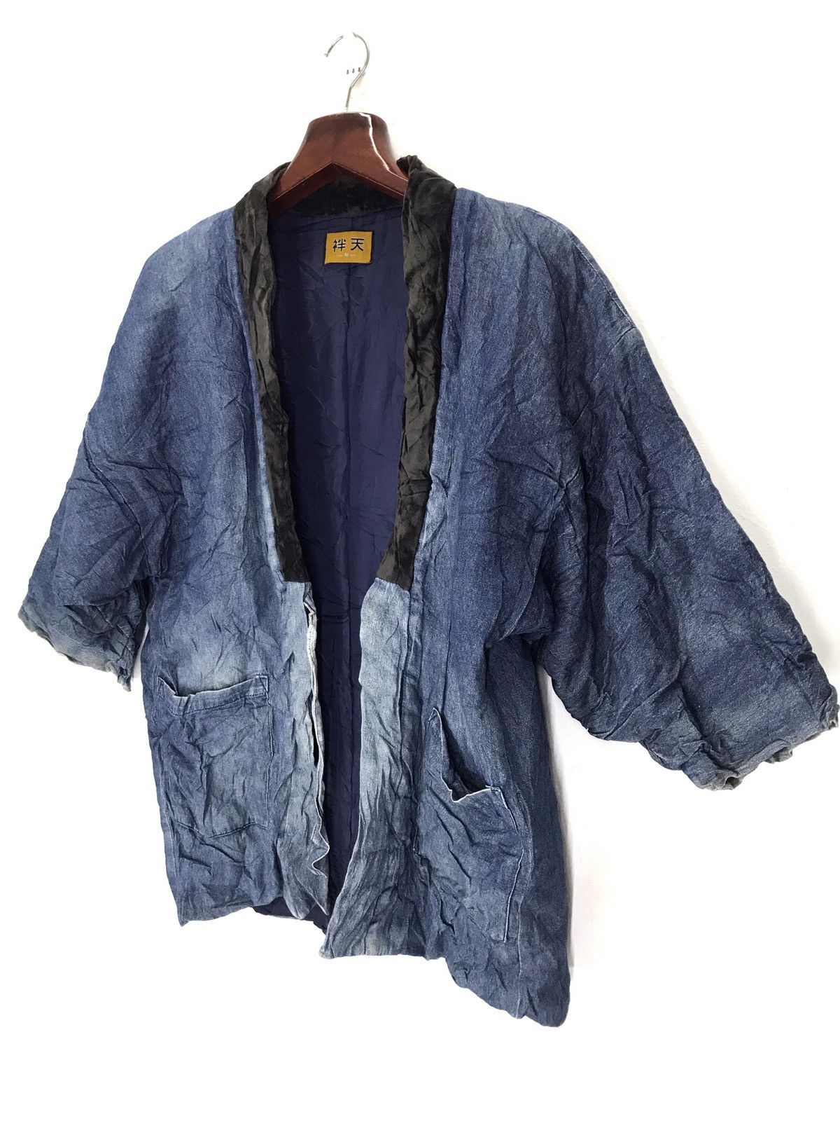Japanese Brand Noragi patchwork boro sashiko denim kimono hanten visvim Size US M / EU 48-50 / 2 - 2 Thumbnail