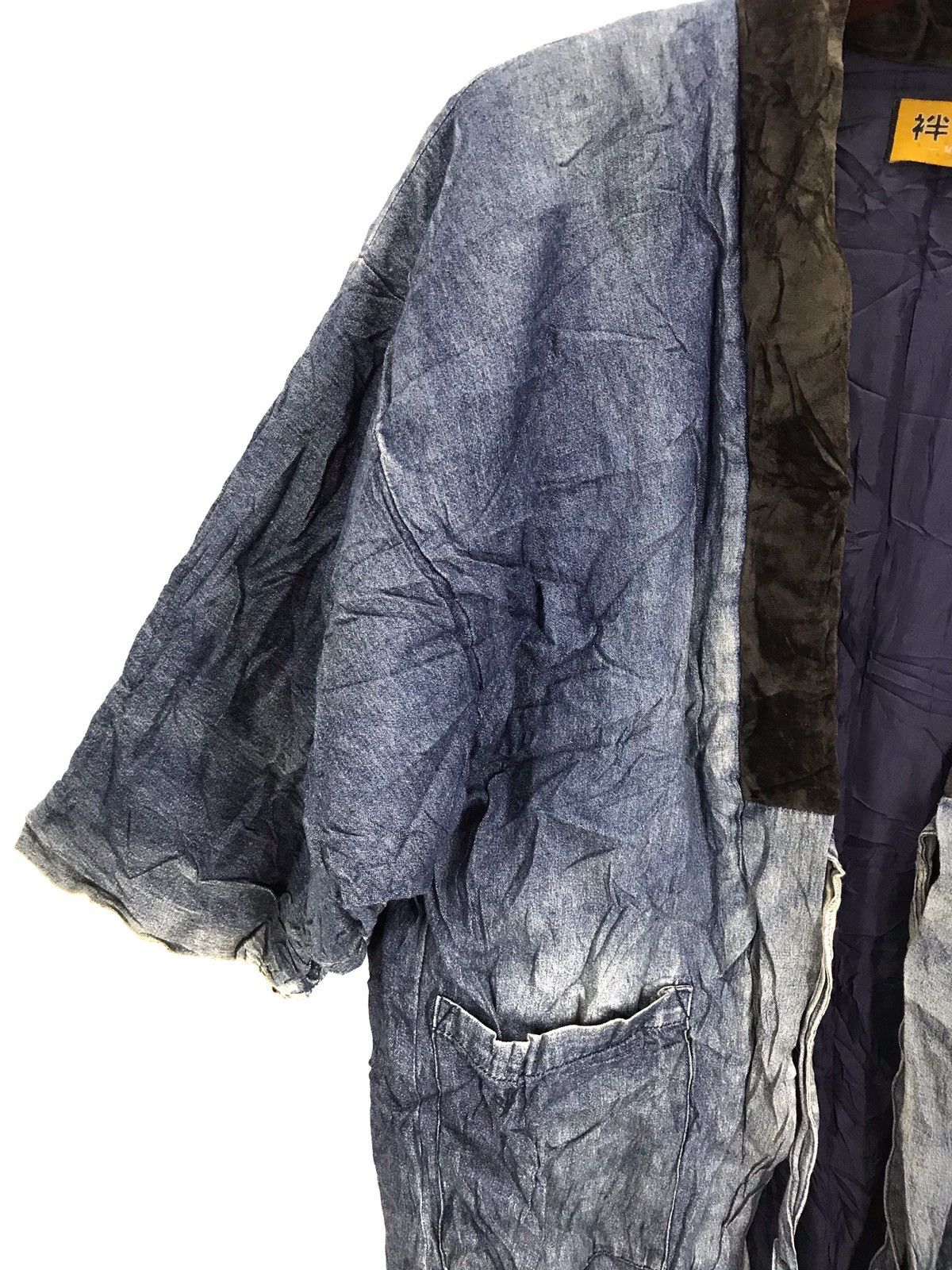 Japanese Brand Noragi patchwork boro sashiko denim kimono hanten visvim Size US M / EU 48-50 / 2 - 6 Thumbnail