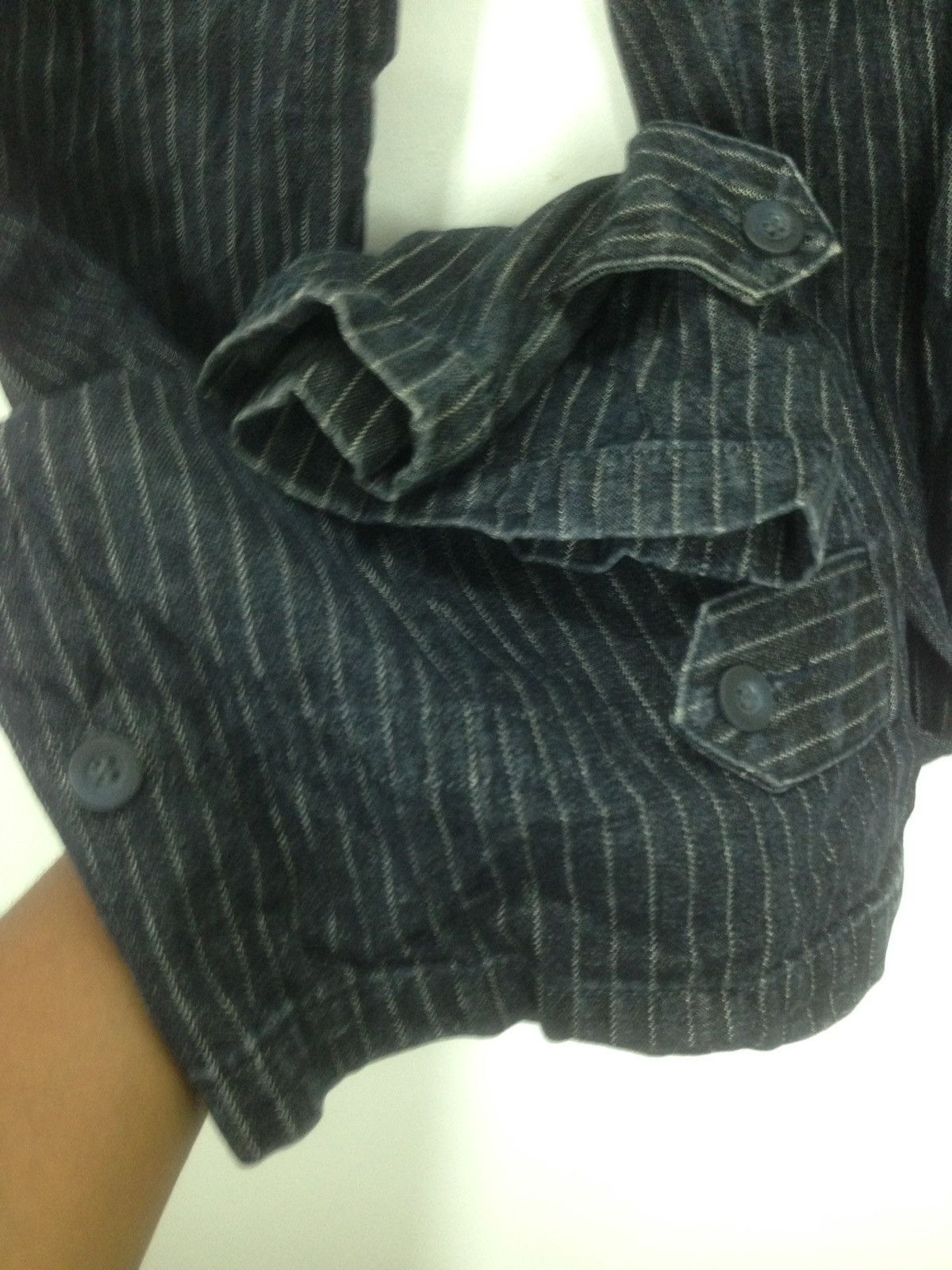 Indigo × Japanese Brand Vintage Japenese COX Wabash Stripe Indigo Cargo Pants Size US 32 / EU 48 - 8 Thumbnail
