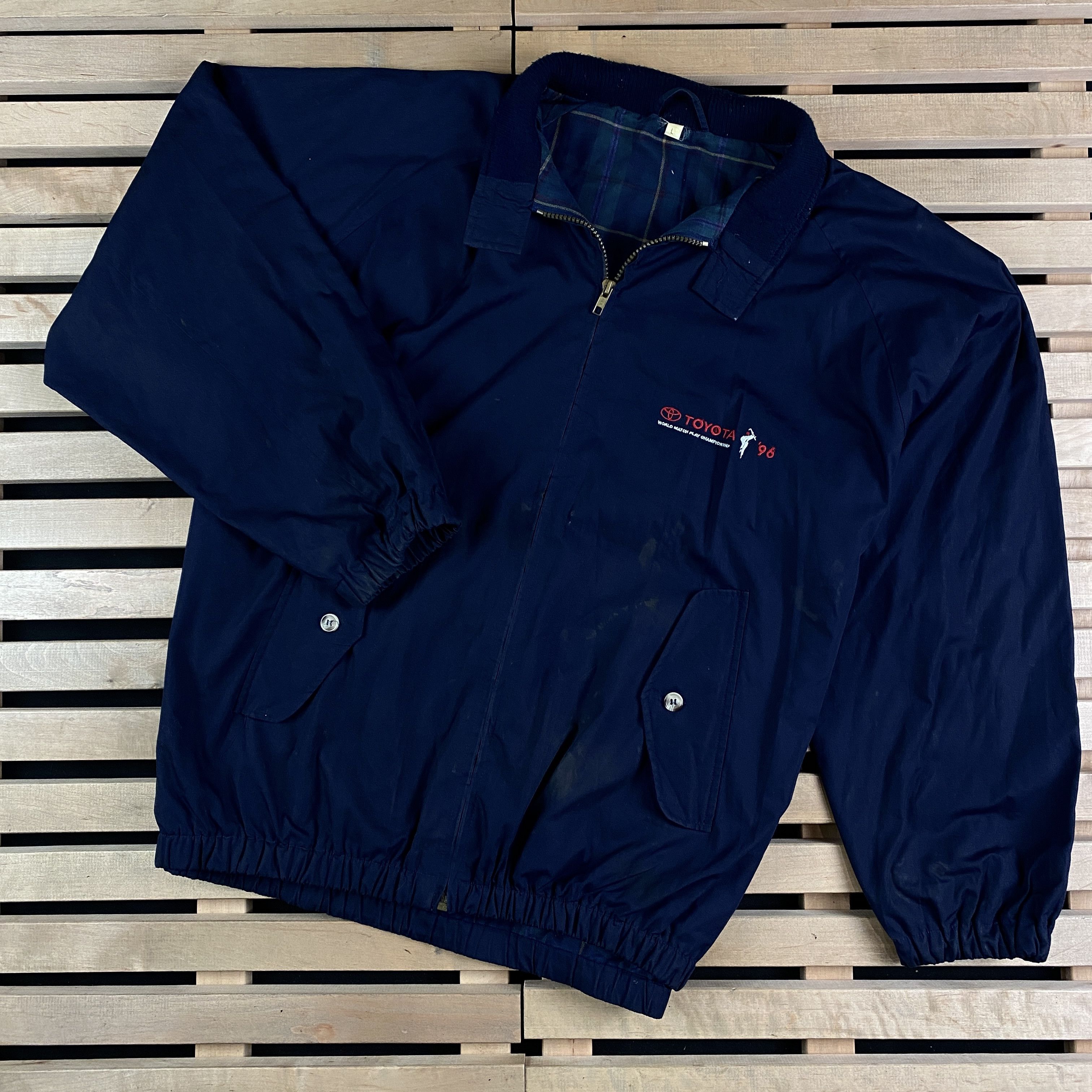 Japanese Brand × Vintage Mens Bomber Jacket Toyota Vintage 1996 Size L Size US L / EU 52-54 / 3 - 1 Thumbnail