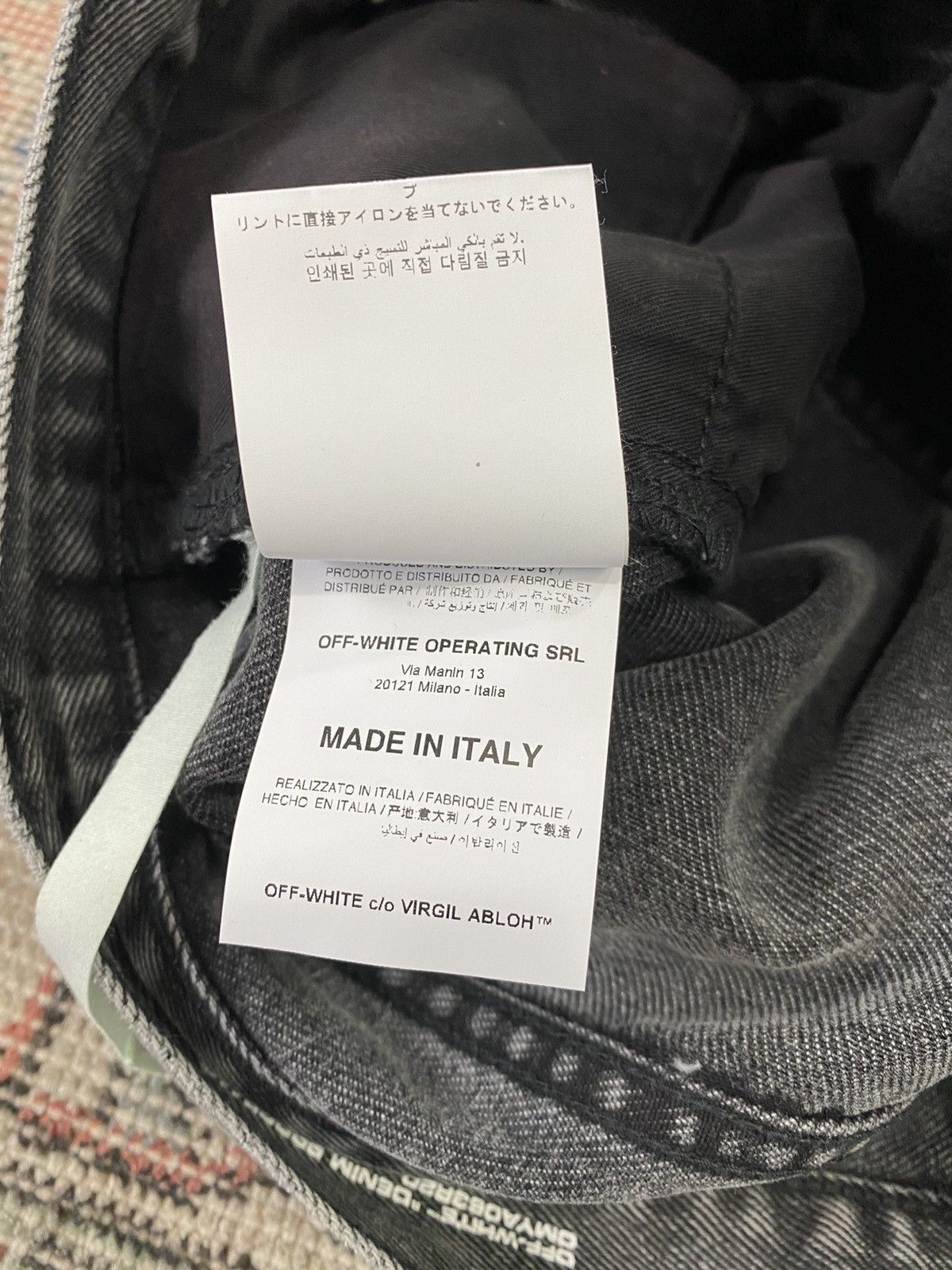 Off-White Off White Virgil Abloh Slim Straight Denim Label Jeans Size US 30 / EU 46 - 16 Thumbnail