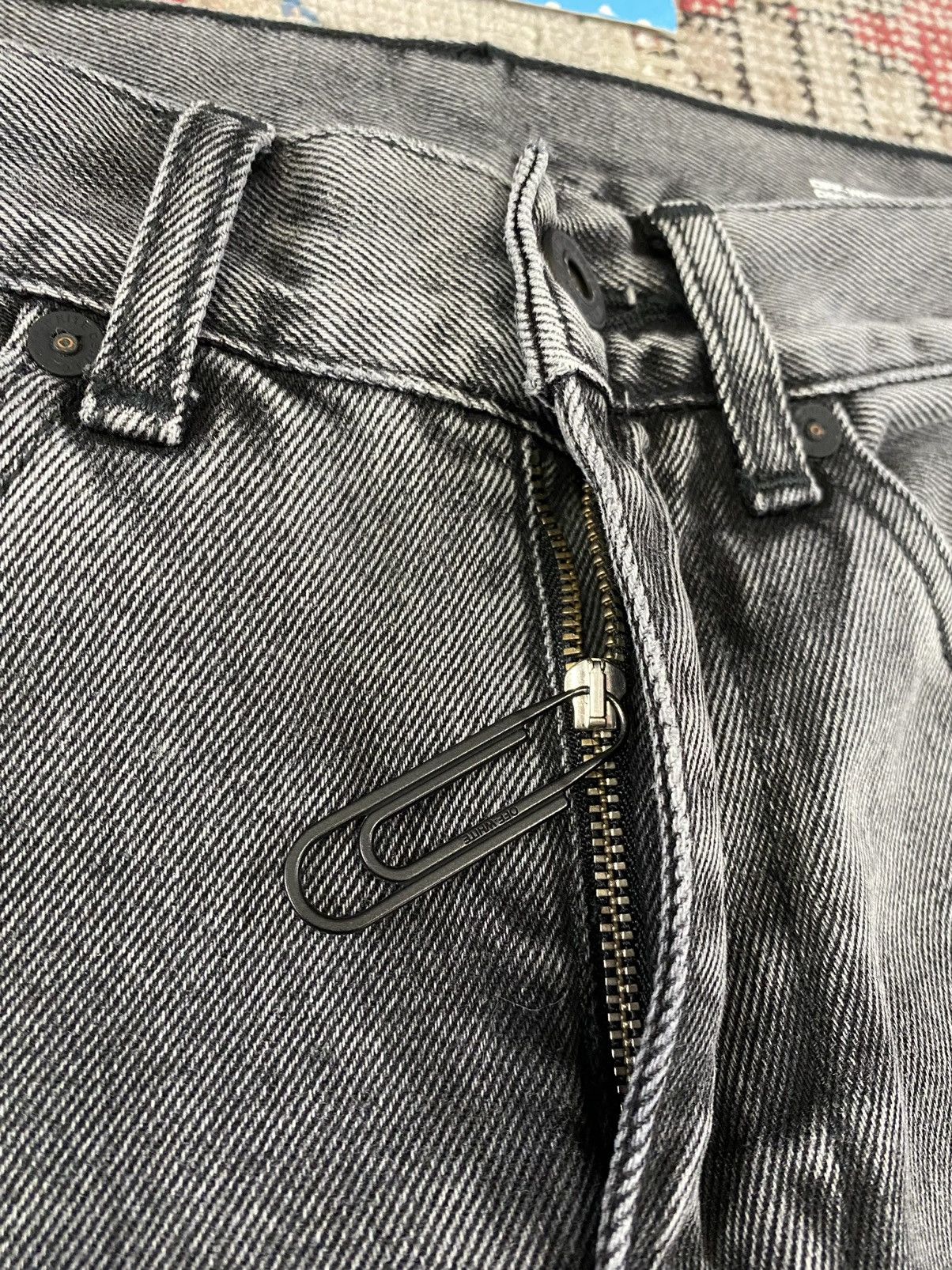 Off-White Off White Virgil Abloh Slim Straight Denim Label Jeans Size US 30 / EU 46 - 7 Thumbnail