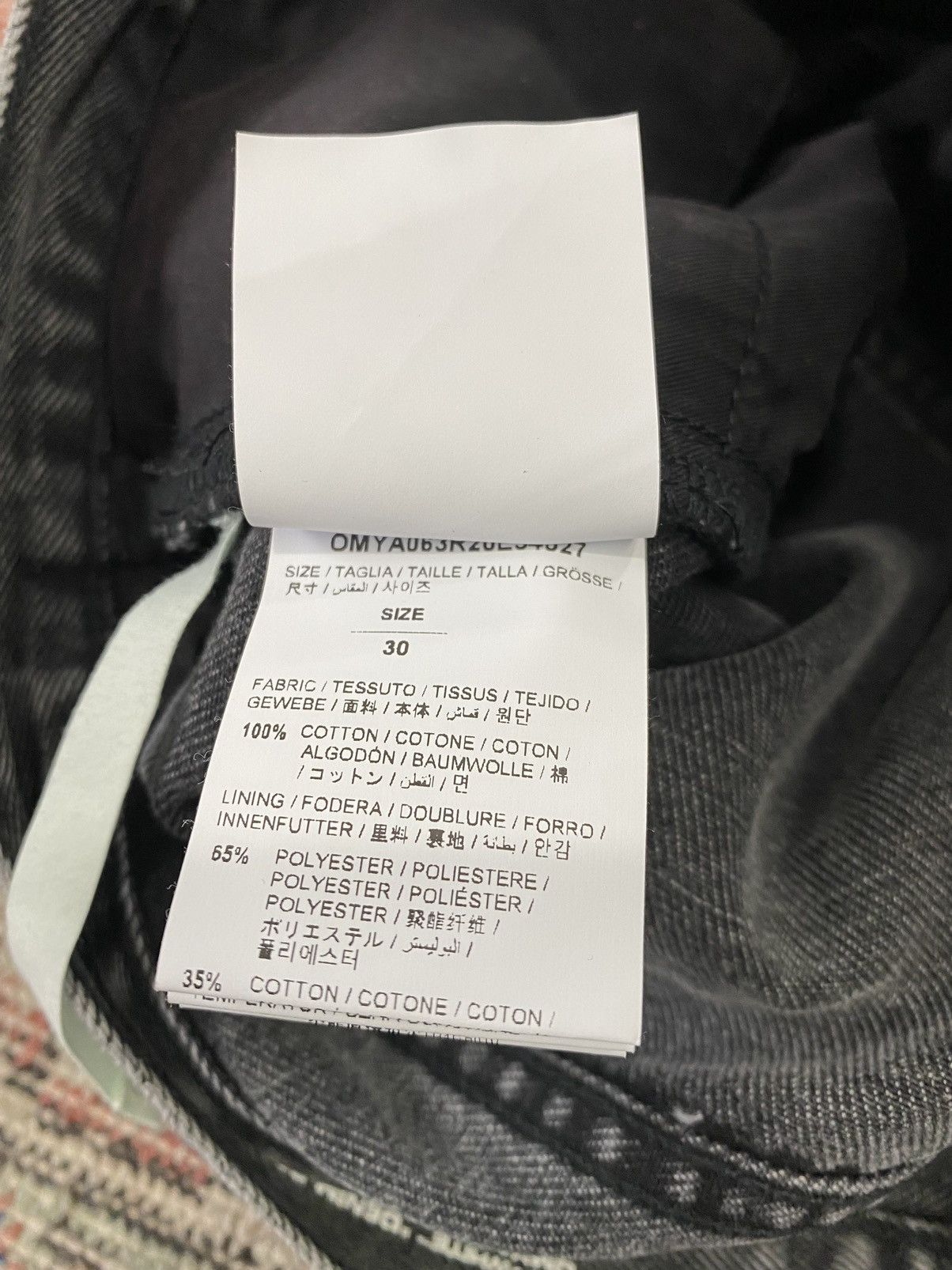 Off-White Off White Virgil Abloh Slim Straight Denim Label Jeans Size US 30 / EU 46 - 13 Thumbnail