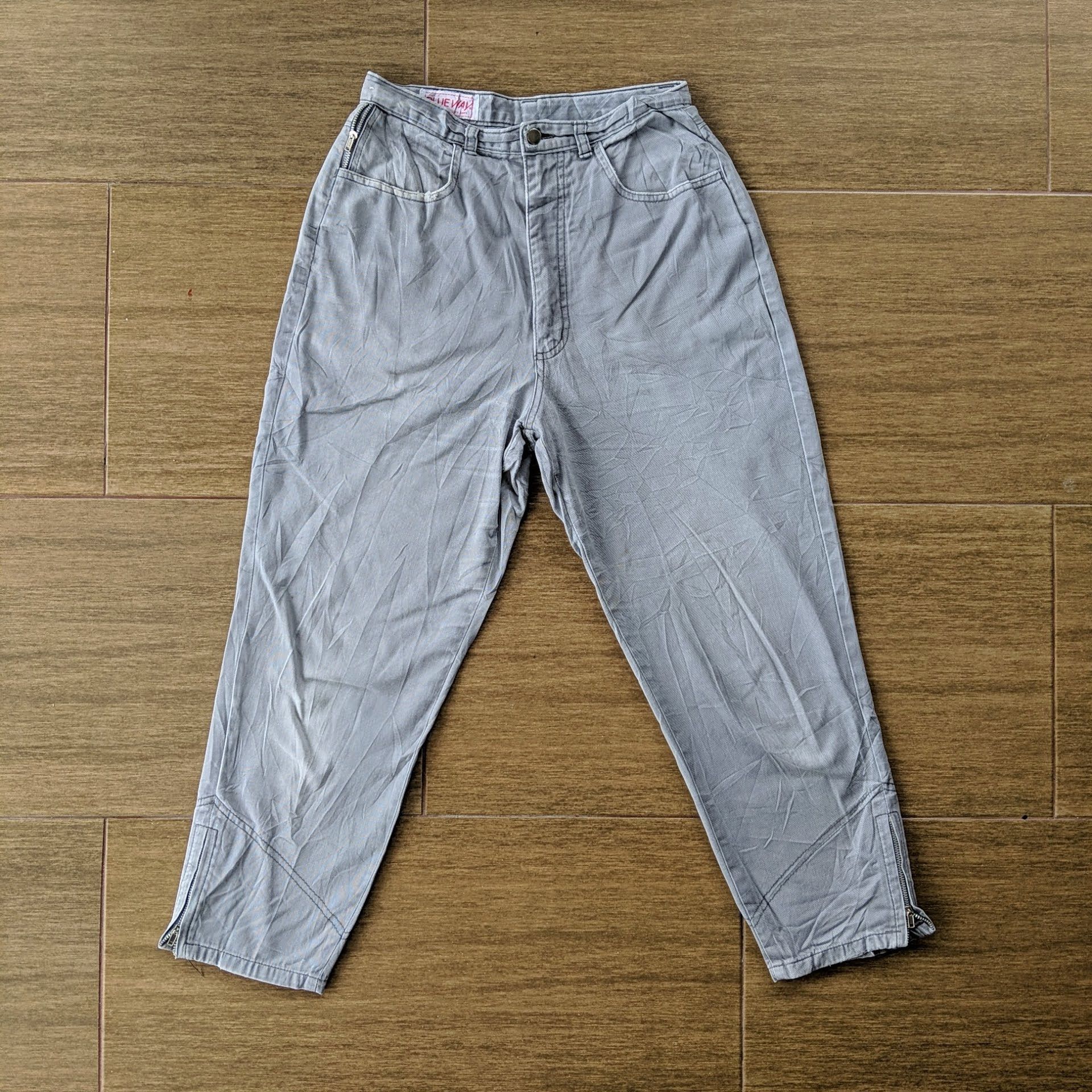 Japanese Brand Blue Way Zipper Pocket Casual Trousers Pants Size US 26 / EU 42 - 1 Thumbnail
