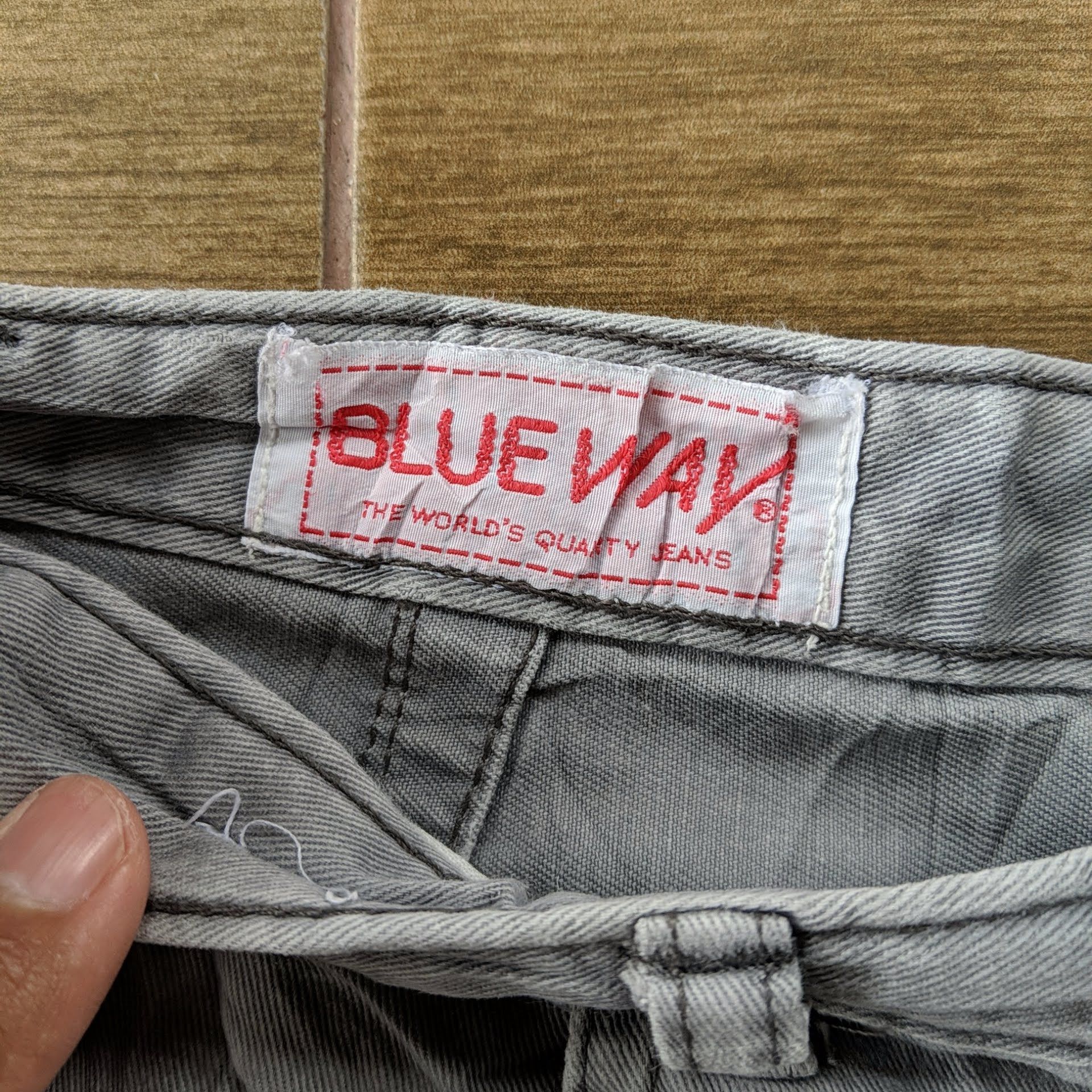 Japanese Brand Blue Way Zipper Pocket Casual Trousers Pants Size US 26 / EU 42 - 6 Thumbnail