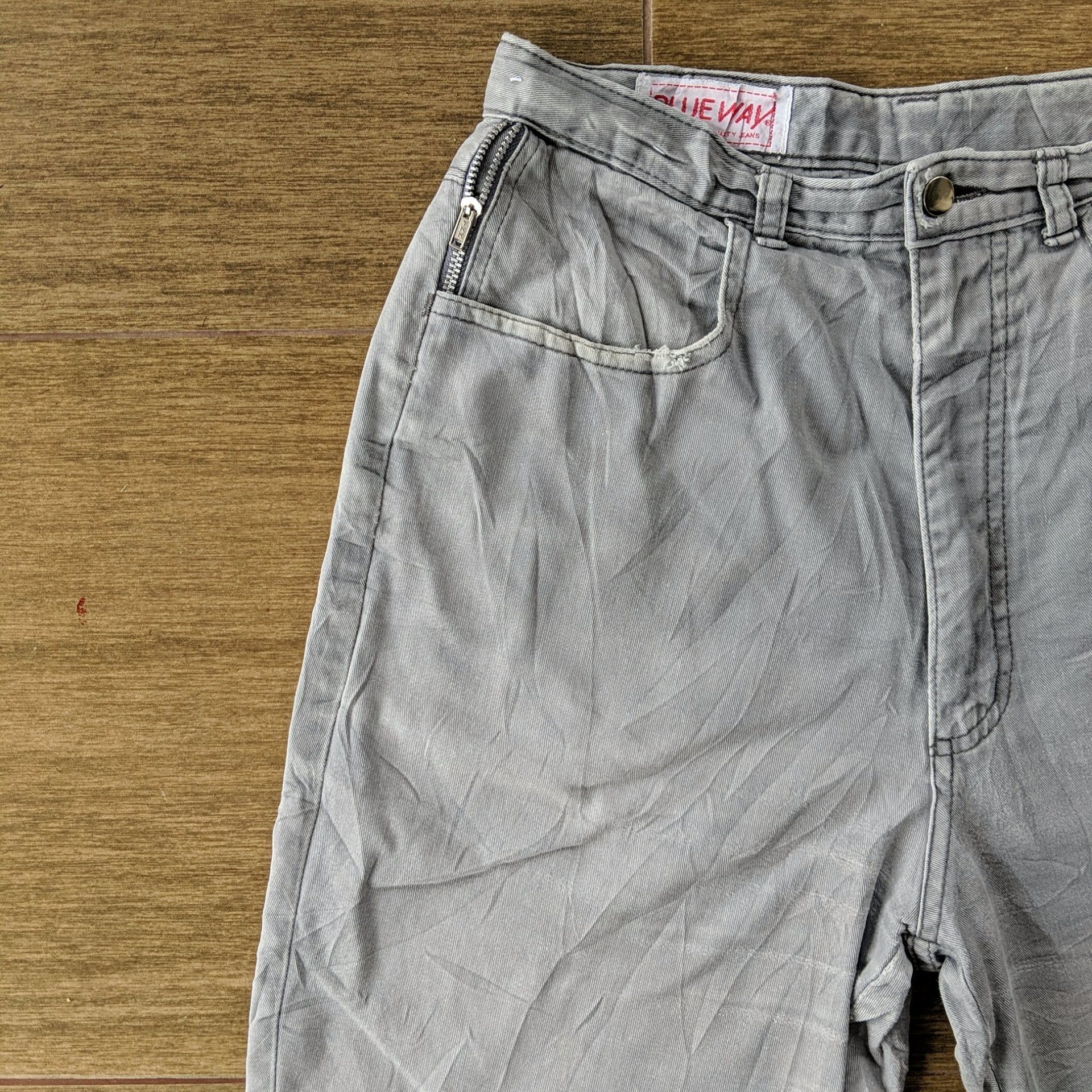 Japanese Brand Blue Way Zipper Pocket Casual Trousers Pants Size US 26 / EU 42 - 3 Thumbnail