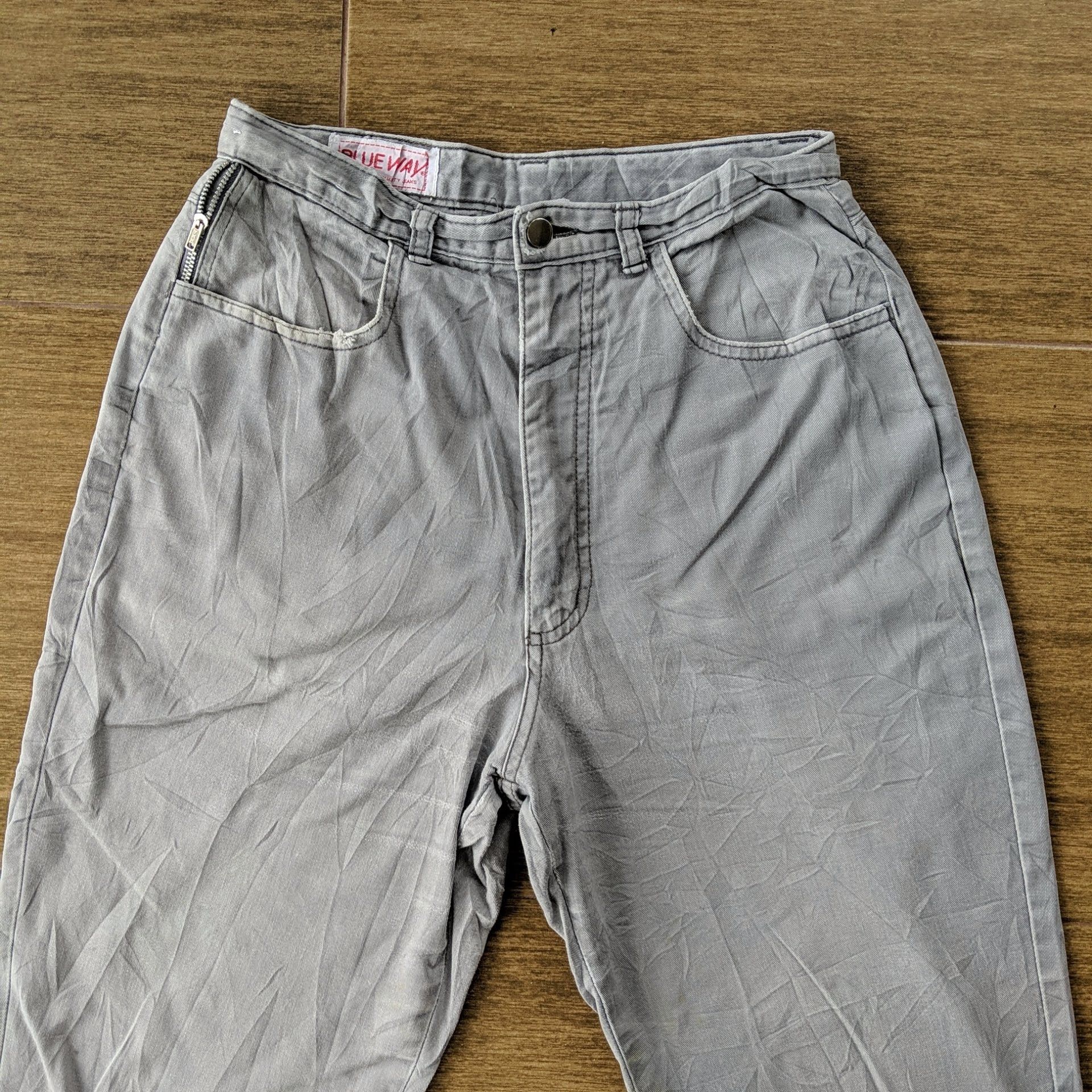 Japanese Brand Blue Way Zipper Pocket Casual Trousers Pants Size US 26 / EU 42 - 2 Thumbnail