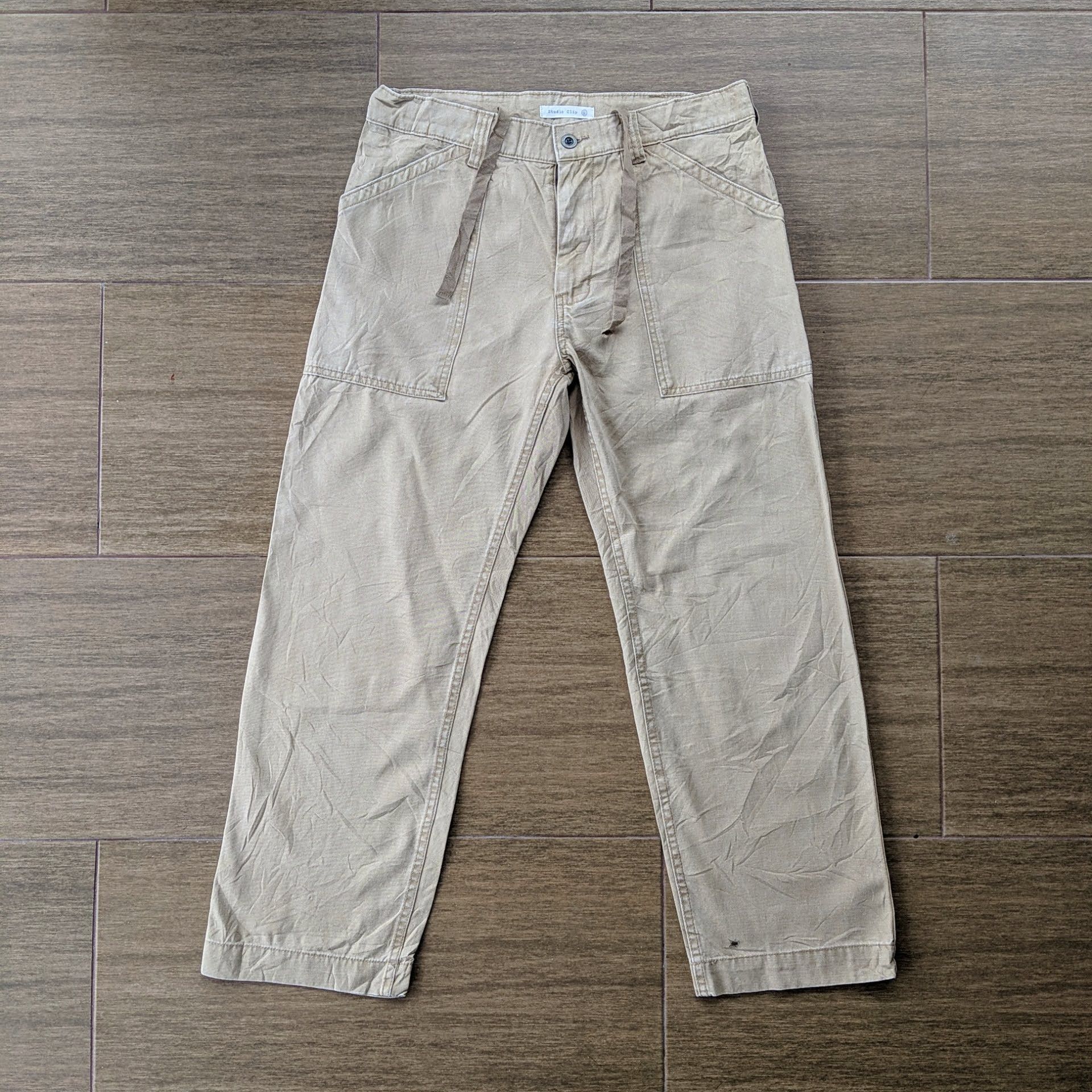 image of W32 Vintage Studio Clip Pocket Casual Trousers Pants, Men's