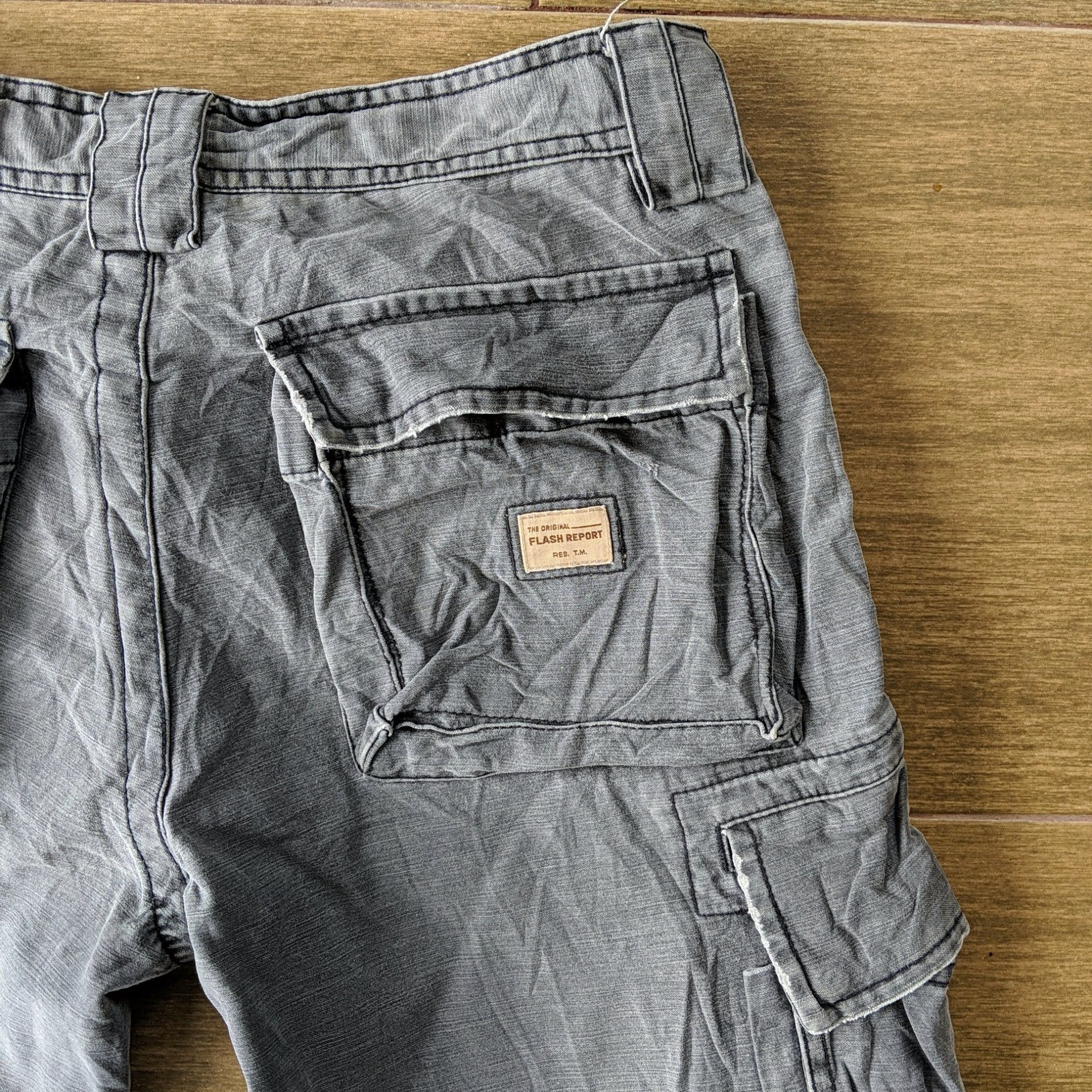 Japanese Brand × Vintage W30 Vintage Flash Report 7 Pockets Tactical Cargo Pants! Size US 30 / EU 46 - 15 Thumbnail