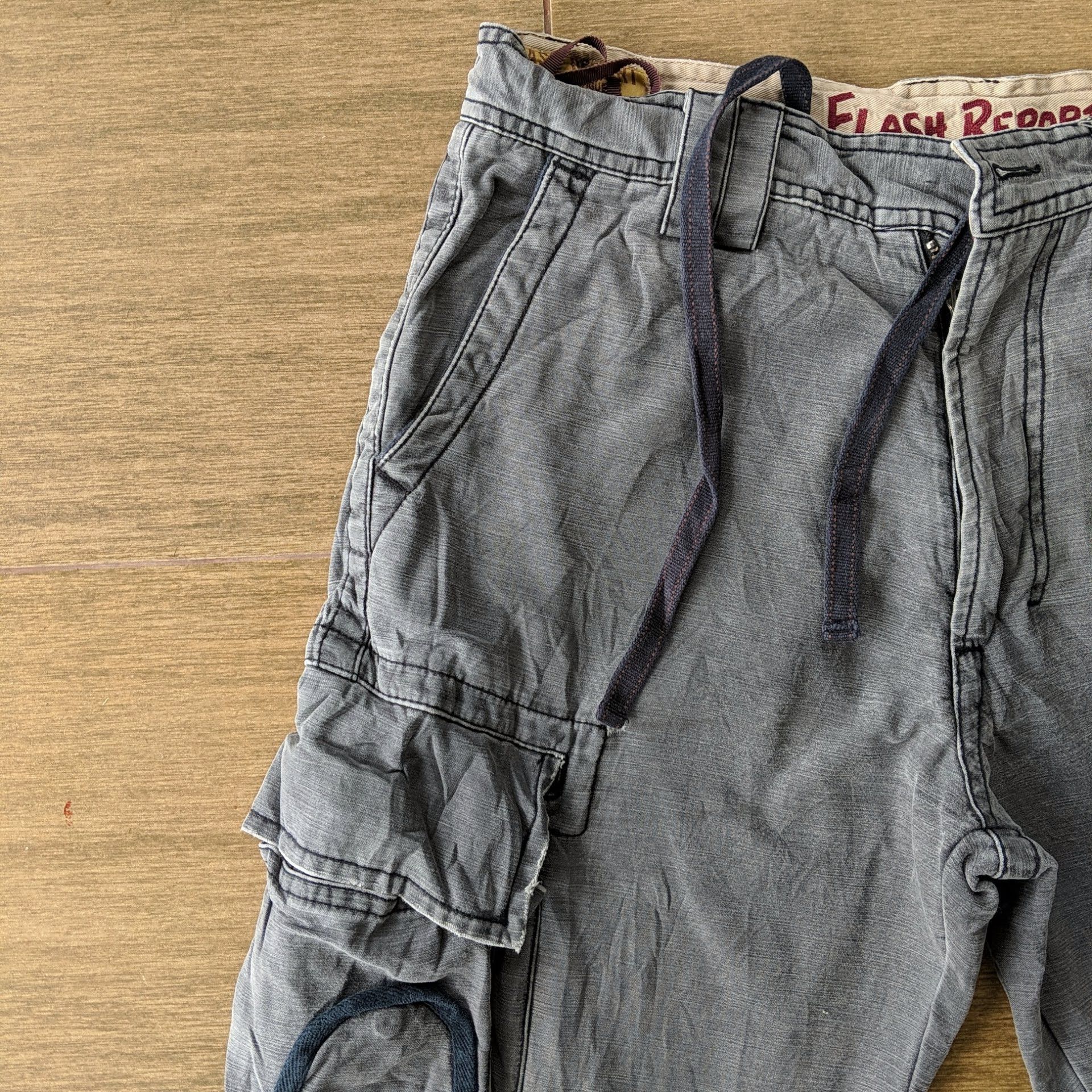 Japanese Brand × Vintage W30 Vintage Flash Report 7 Pockets Tactical Cargo Pants! Size US 30 / EU 46 - 3 Thumbnail