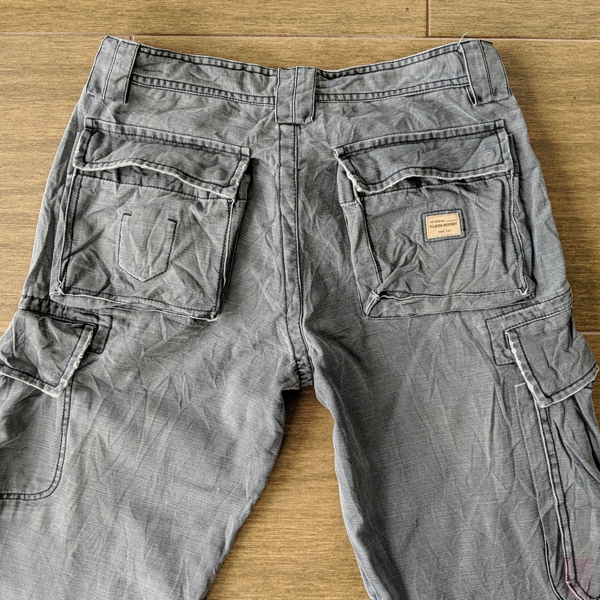 Japanese Brand × Vintage W30 Vintage Flash Report 7 Pockets Tactical Cargo Pants! Size US 30 / EU 46 - 13 Thumbnail