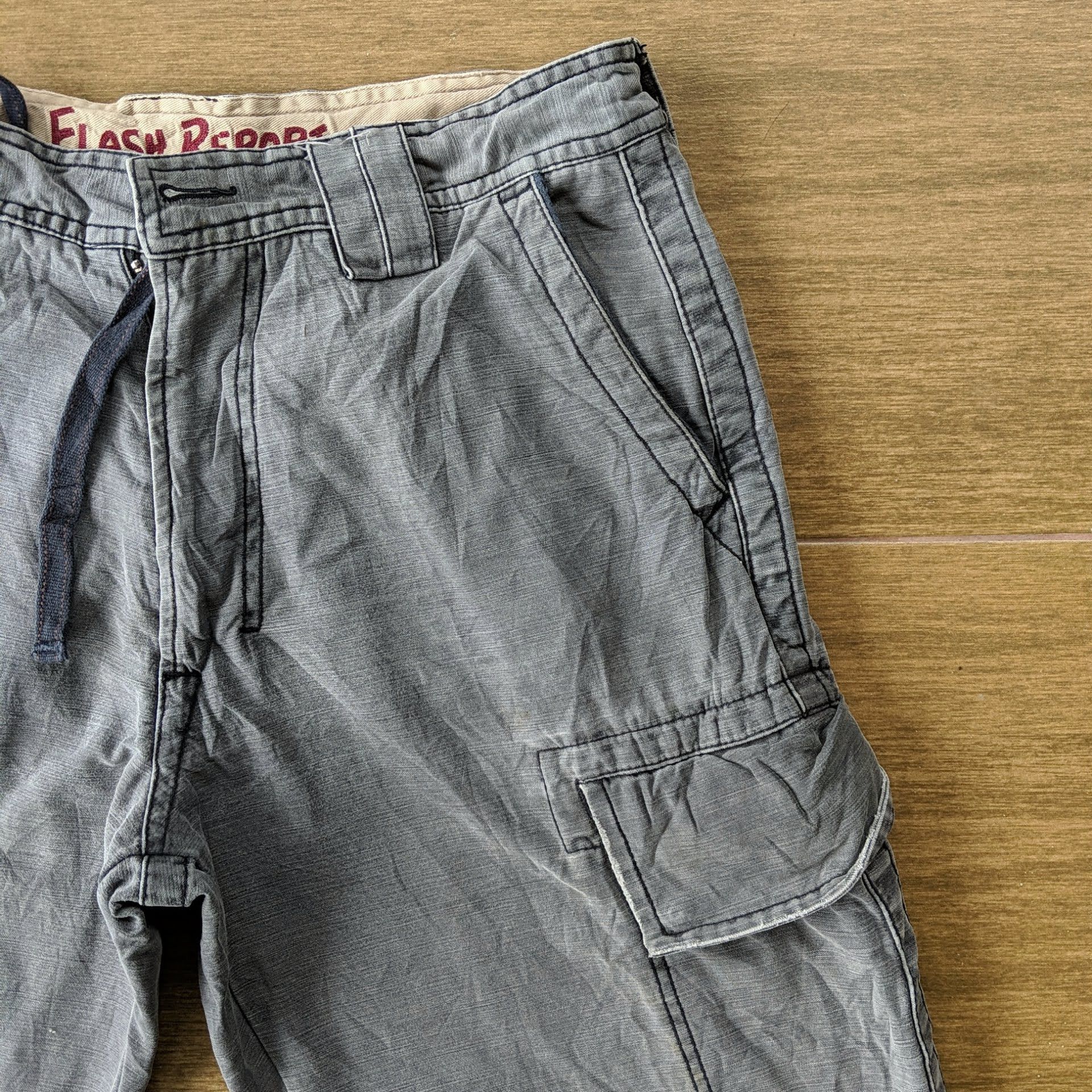 Japanese Brand × Vintage W30 Vintage Flash Report 7 Pockets Tactical Cargo Pants! Size US 30 / EU 46 - 4 Thumbnail