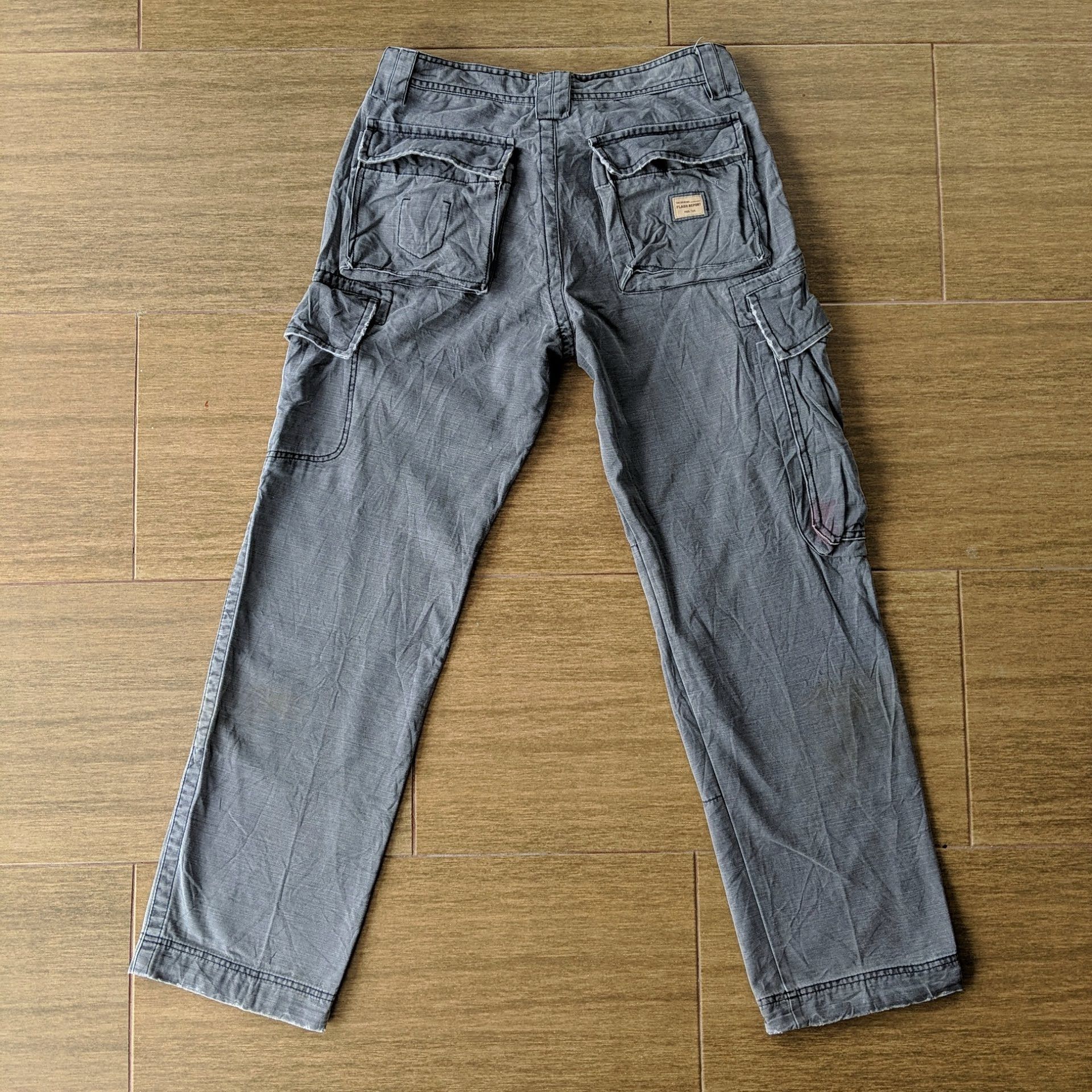 Japanese Brand × Vintage W30 Vintage Flash Report 7 Pockets Tactical Cargo Pants! Size US 30 / EU 46 - 12 Thumbnail