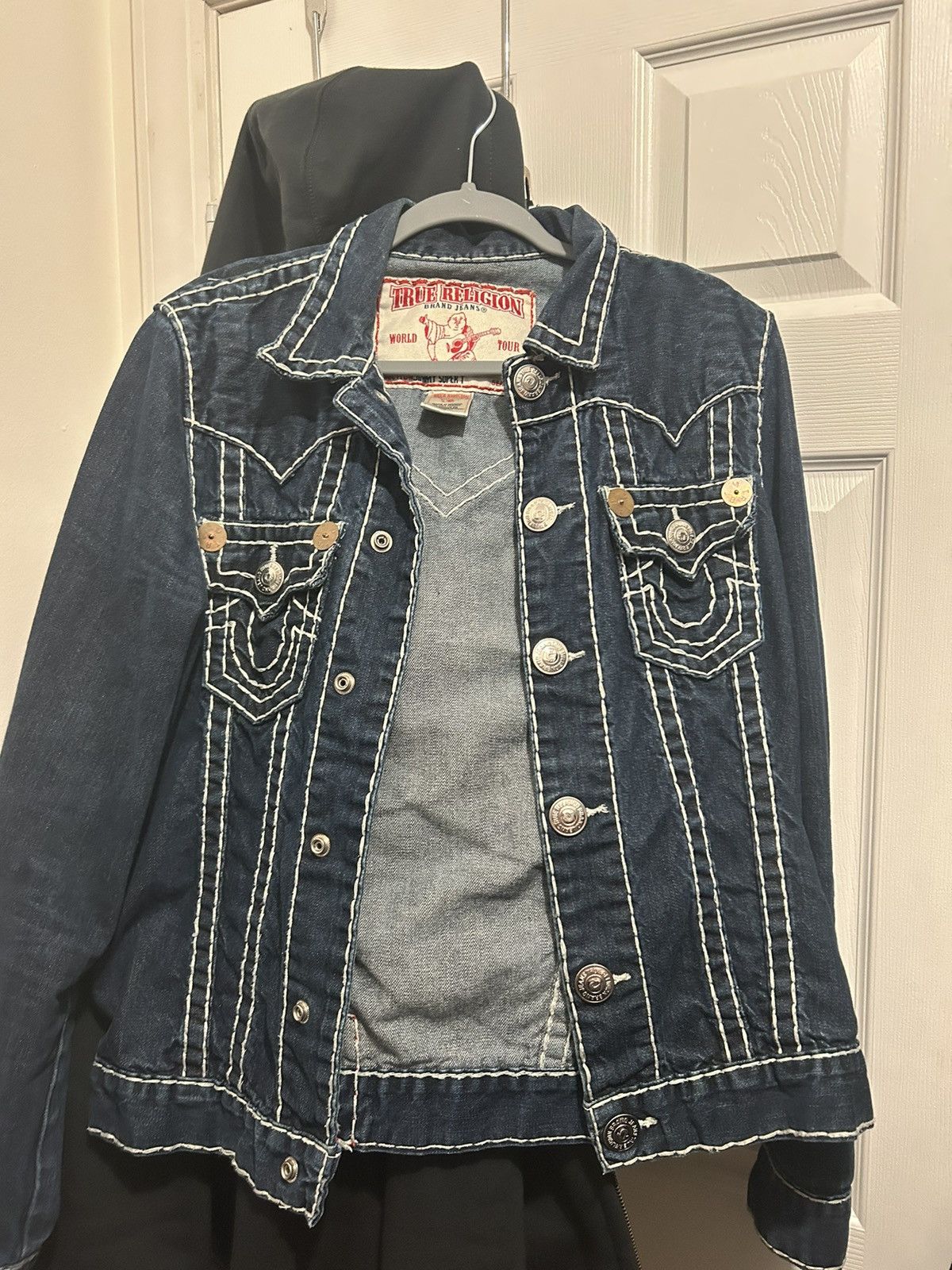True Religion TRUE RELIGION DENIM JACKET LOVE NO THOTTIES CHIEF KEEF Size US S / EU 44-46 / 1 - 1 Thumbnail