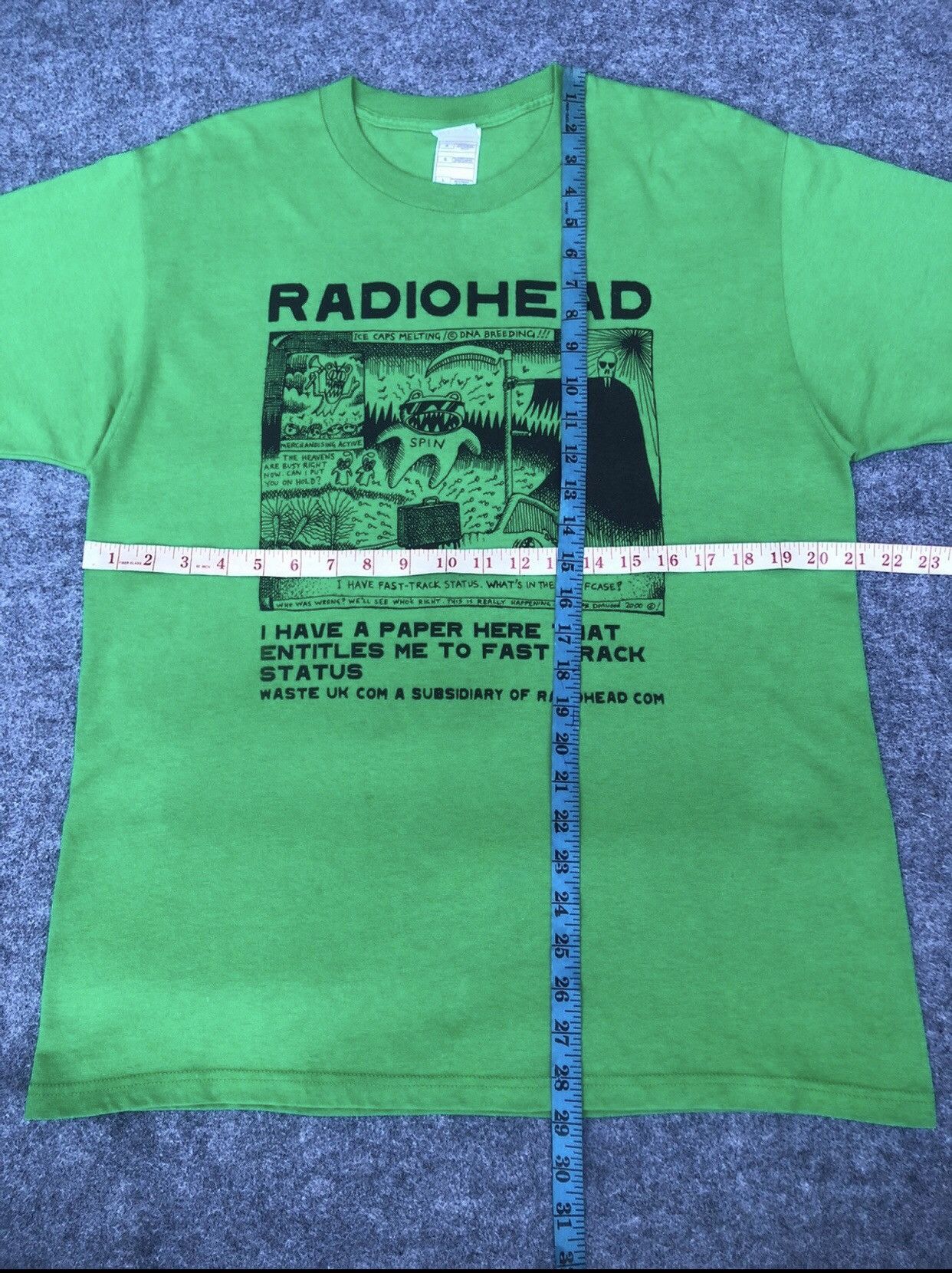 Band Tees Rare🔥Vtg RadioHead Ice Caps Melting/Dna Breeding Te Size US L / EU 52-54 / 3 - 6 Thumbnail