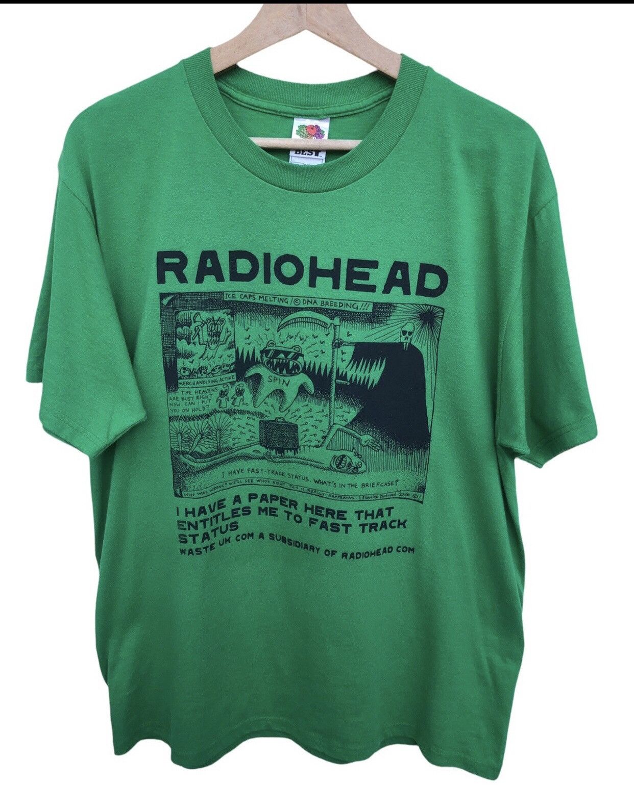 Band Tees Rare🔥Vtg RadioHead Ice Caps Melting/Dna Breeding Te Size US L / EU 52-54 / 3 - 1 Thumbnail