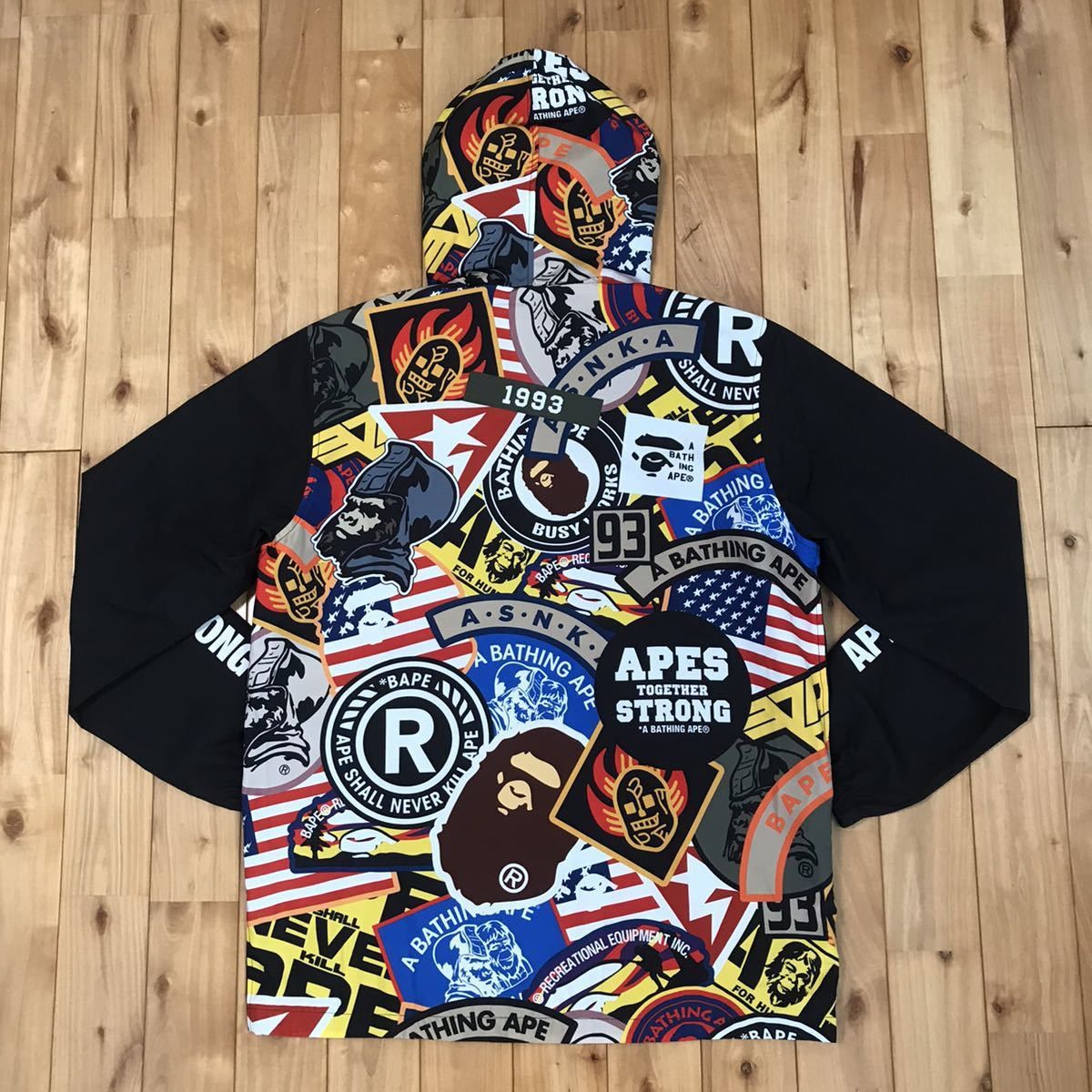 A BATHING APE  PATCHED HOODIE COACH