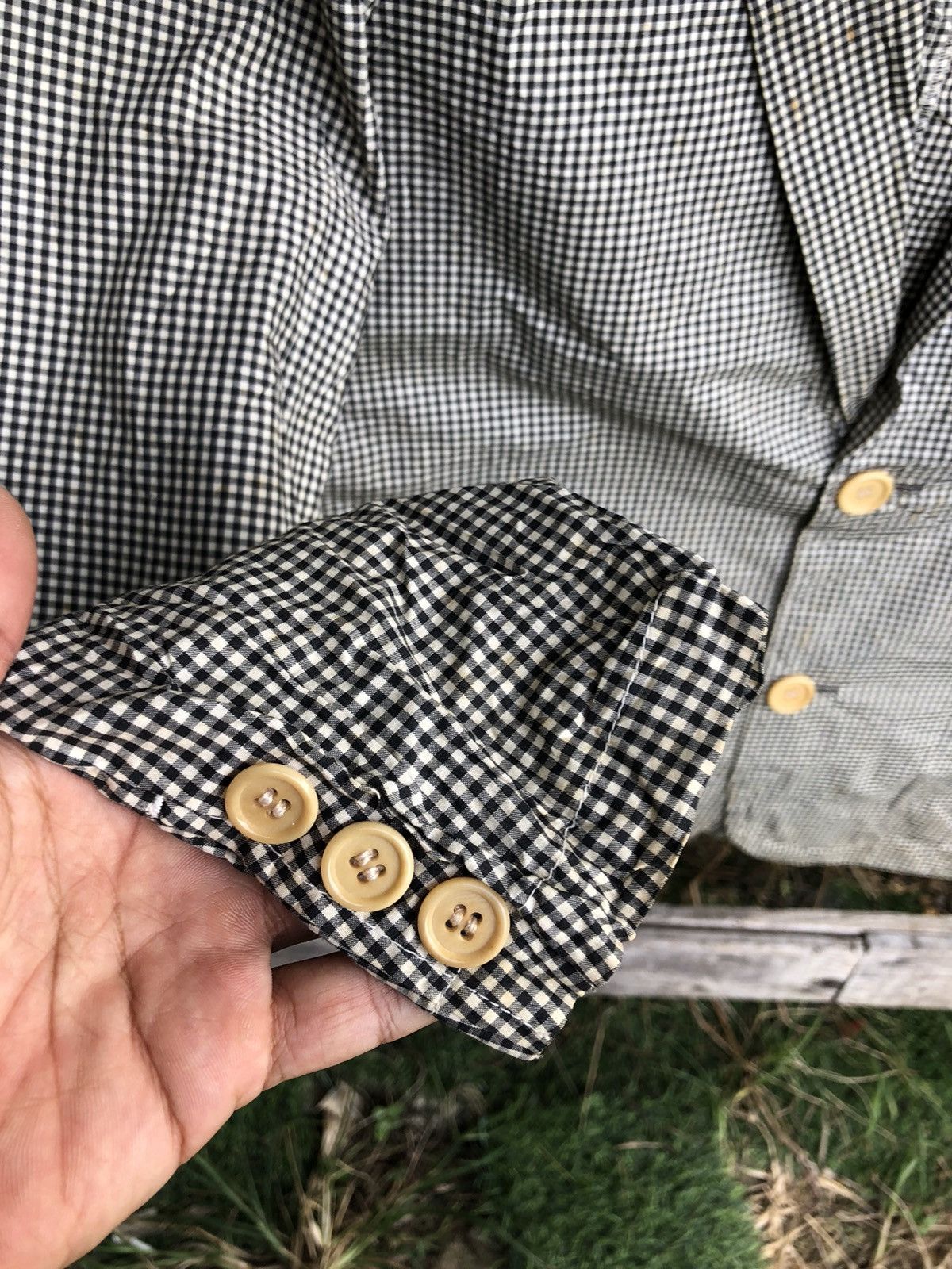 45rpm × Japanese Brand × Vintage Vintage 45 RPM Checkered Blazer Made in Japan Size US L / EU 52-54 / 3 - 6 Thumbnail