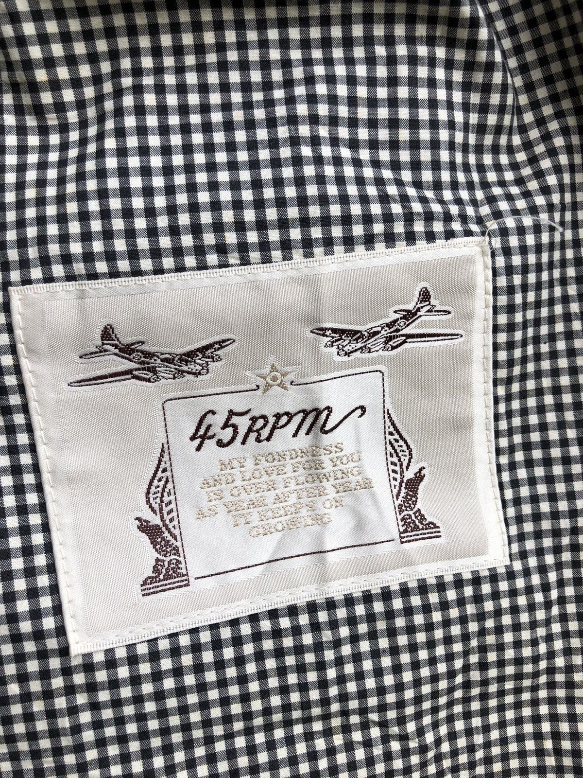 45rpm × Japanese Brand × Vintage Vintage 45 RPM Checkered Blazer Made in Japan Size US L / EU 52-54 / 3 - 9 Thumbnail